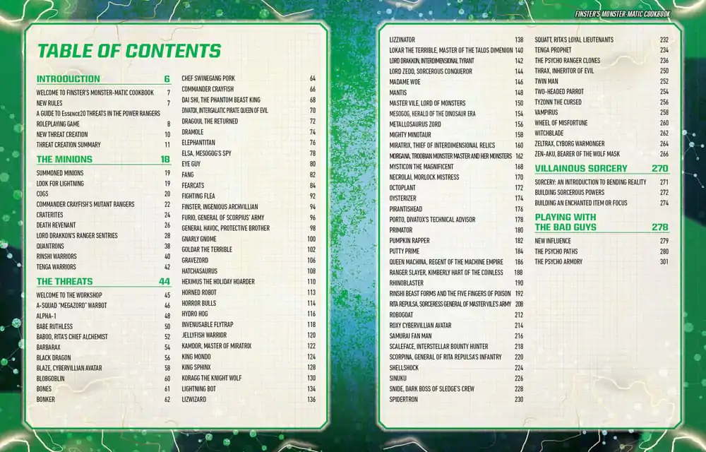 Power Rangers RPG kniha Finster's Monster-Matic Cookbook Sourcebook *Englische Version* produktová fotografia