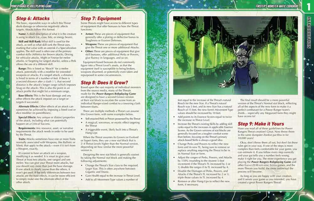 Power Rangers RPG kniha Finster's Monster-Matic Cookbook Sourcebook *Englische Version* produktová fotografia