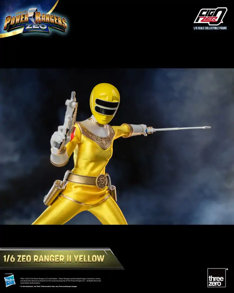 Power Rangers Zeo FigZero Akčná figúrka 1/6 Ranger II Yellow 30 cm produktová fotografia