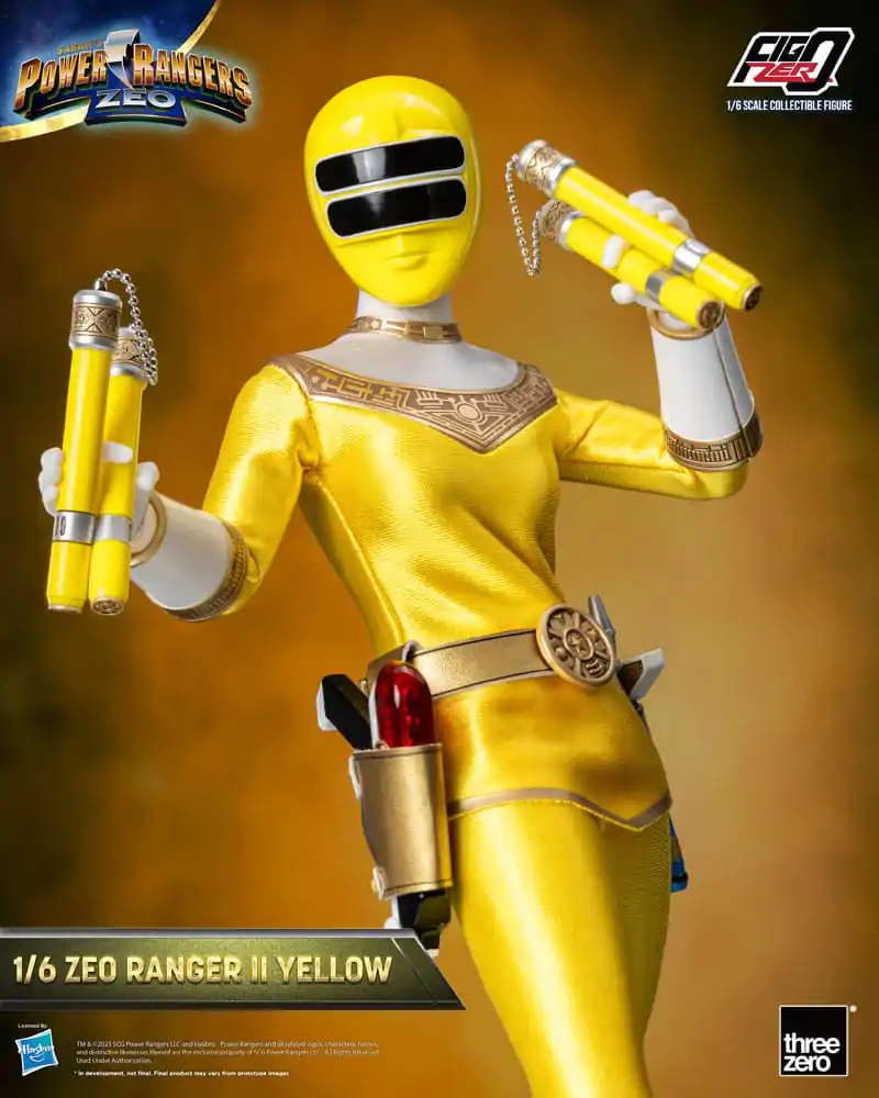 Power Rangers Zeo FigZero Akčná figúrka 1/6 Ranger II Yellow 30 cm produktová fotografia