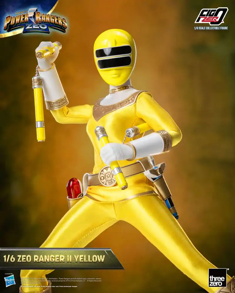 Power Rangers Zeo FigZero Akčná figúrka 1/6 Ranger II Yellow 30 cm produktová fotografia