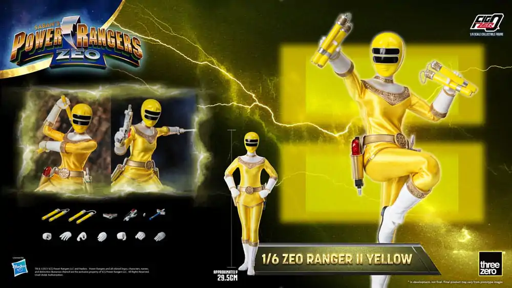 Power Rangers Zeo FigZero Akčná figúrka 1/6 Ranger II Yellow 30 cm produktová fotografia