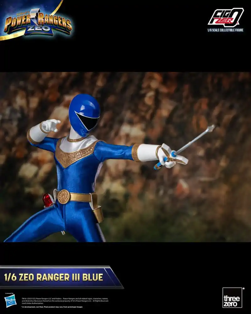Power Rangers Zeo FigZero Akčná Figúrka 1/6 Ranger III Blue 30 cm produktová fotografia