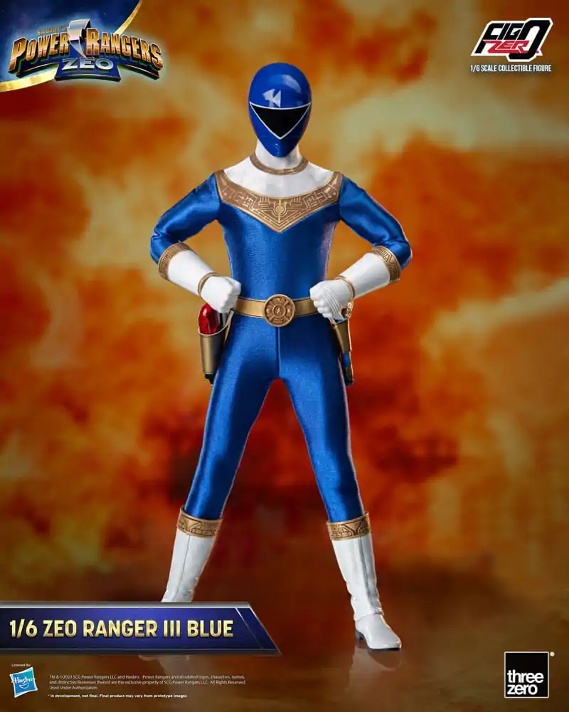 Power Rangers Zeo FigZero Akčná Figúrka 1/6 Ranger III Blue 30 cm produktová fotografia