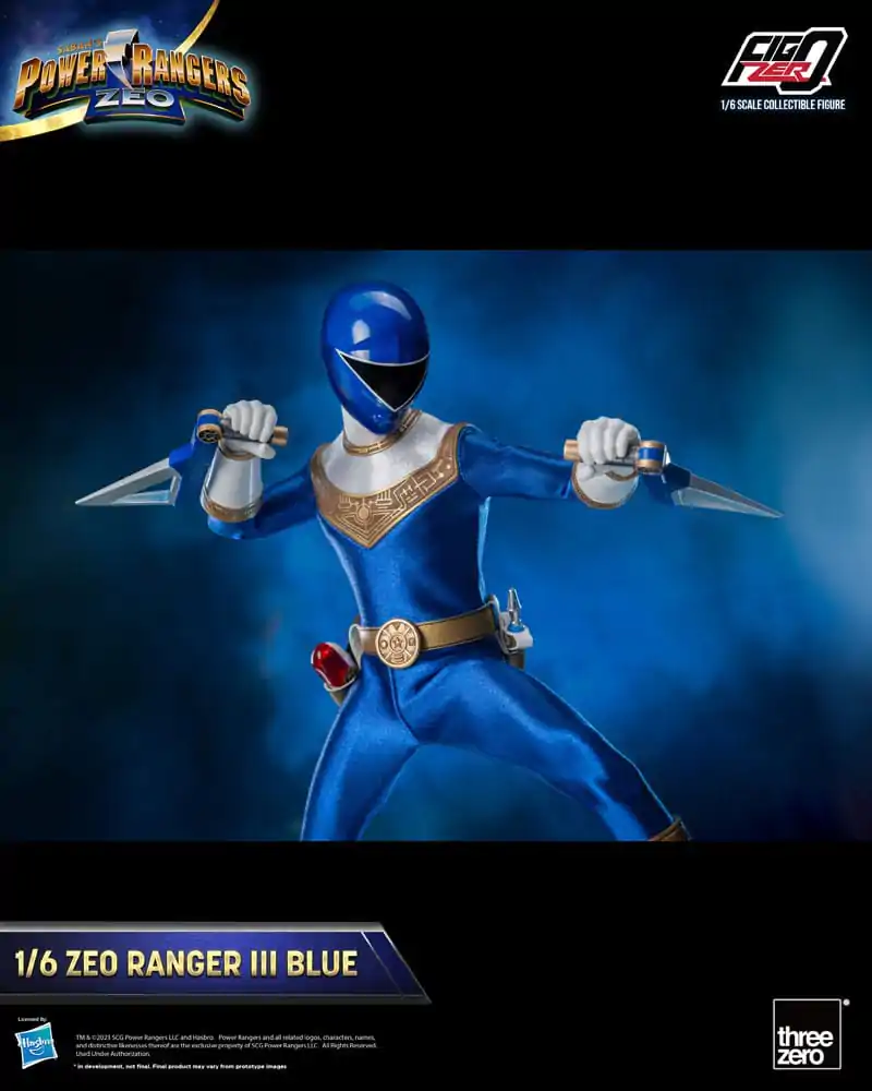 Power Rangers Zeo FigZero Akčná Figúrka 1/6 Ranger III Blue 30 cm produktová fotografia