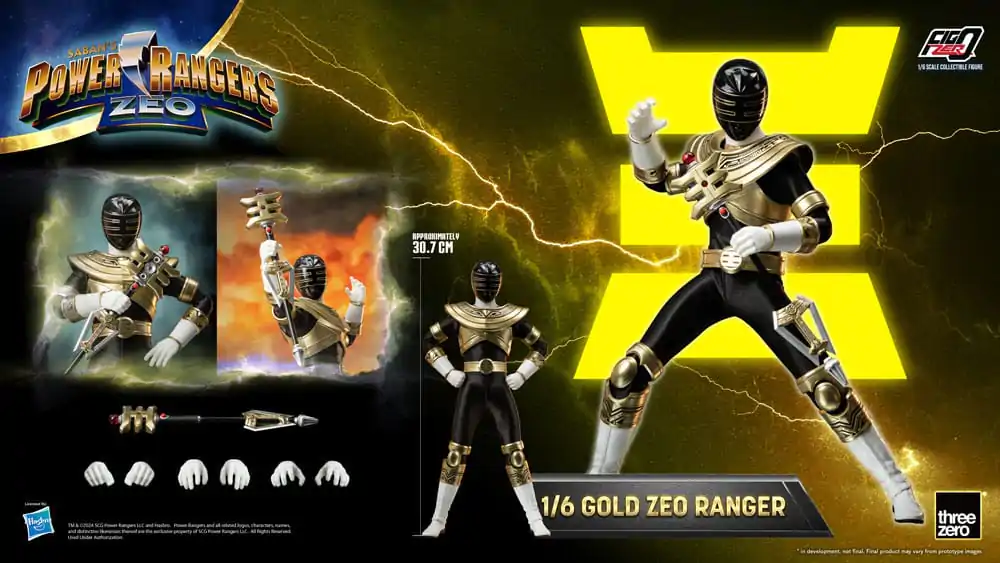 Power Rangers Zeo FigZero Akčná Figúrka 1/6 Gold Zeo Power Ranger 30 cm produktová fotografia