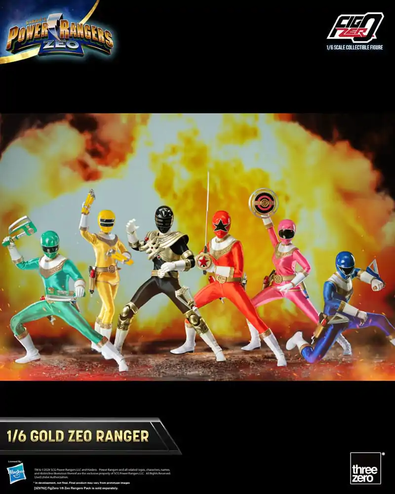 Power Rangers Zeo FigZero Akčná Figúrka 1/6 Gold Zeo Power Ranger 30 cm produktová fotografia