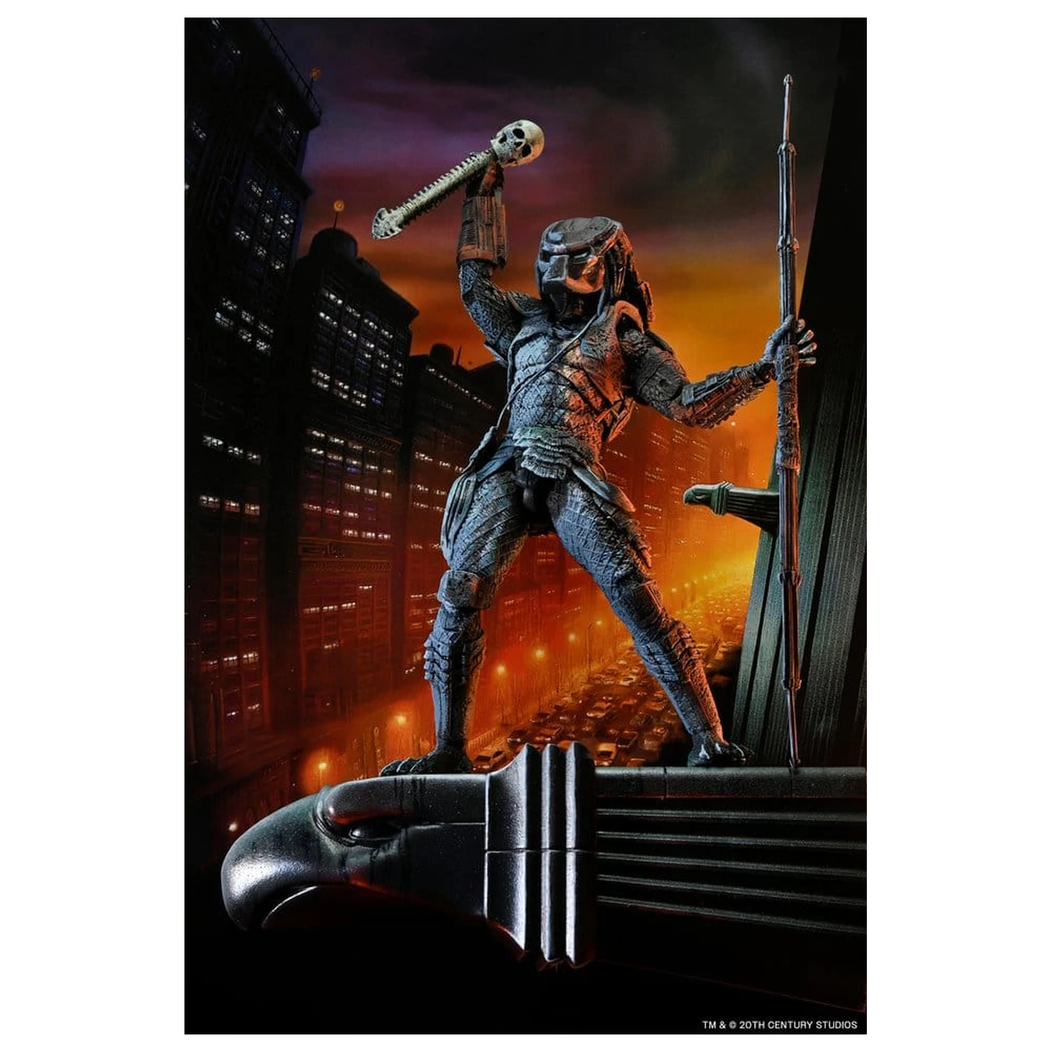 Predator 2 Action Figure City Hunter plagát Series 18 cm produktová fotografia