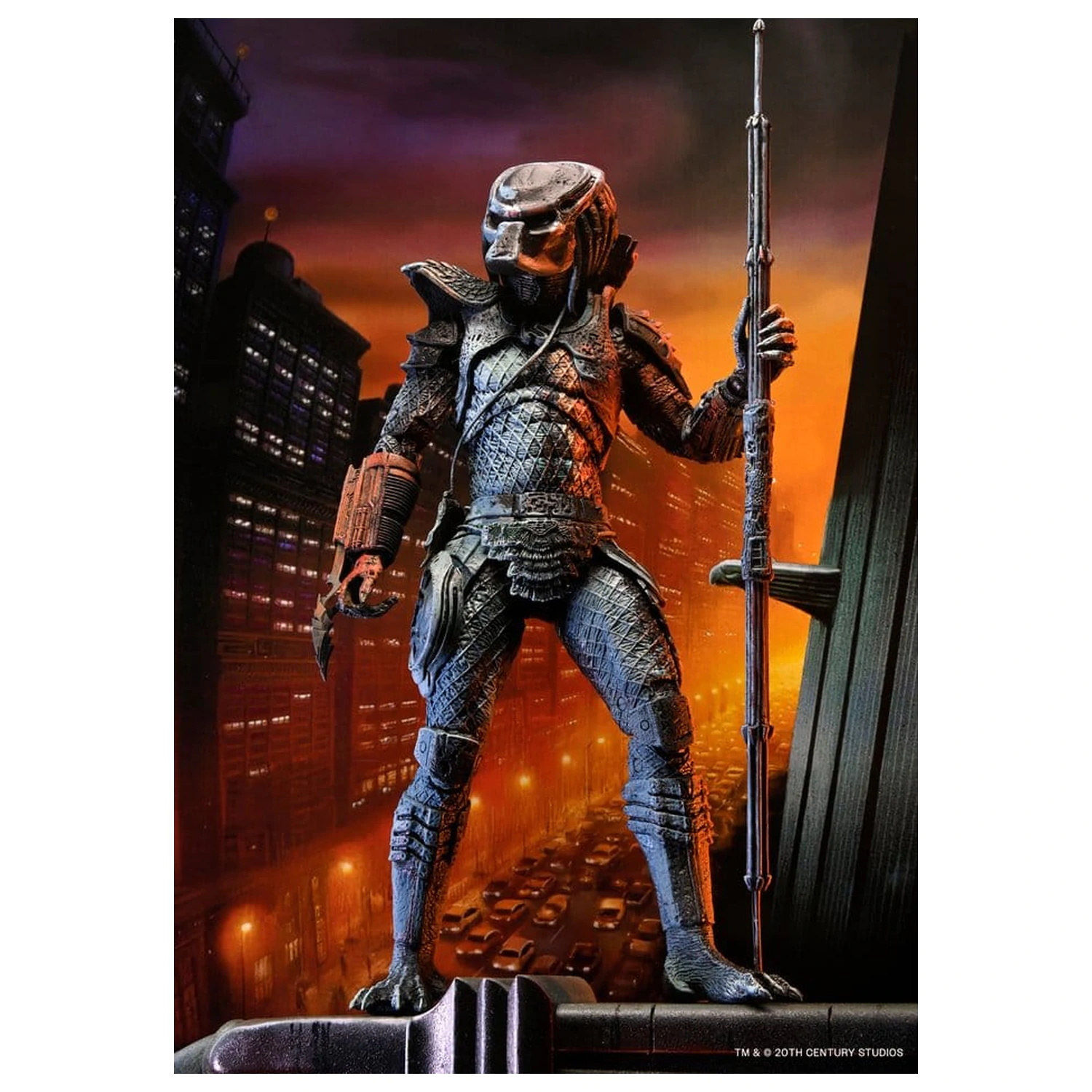 Predator 2 Action Figure City Hunter plagát Series 18 cm produktová fotografia