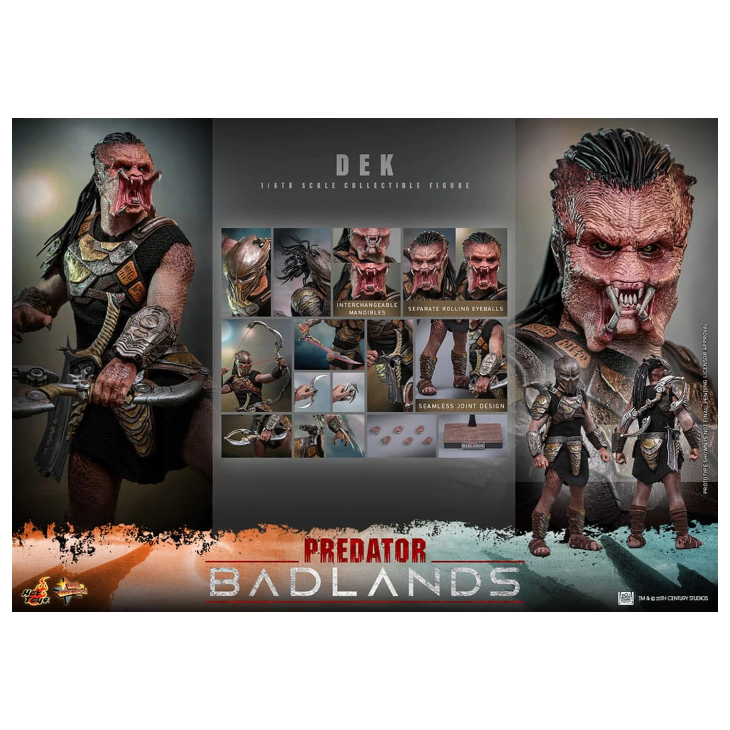 Predator: Badlands Movie Masterpiece akčná figúrka 1/6 Dek 30 cm produktová fotografia