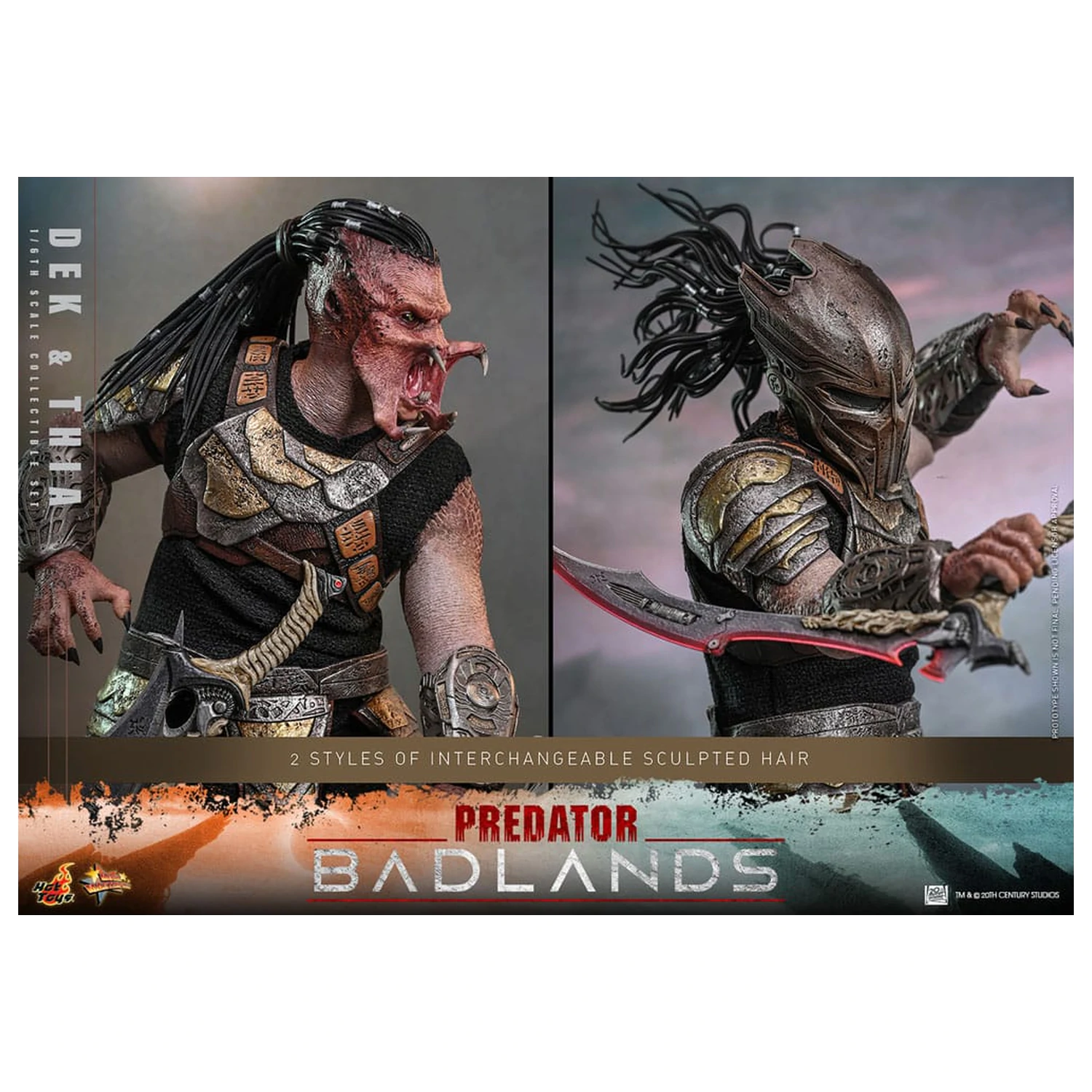 Predator: Badlands Movie Masterpiece akčná figúrka 1/6 Dek & Thia 30 cm produktová fotografia