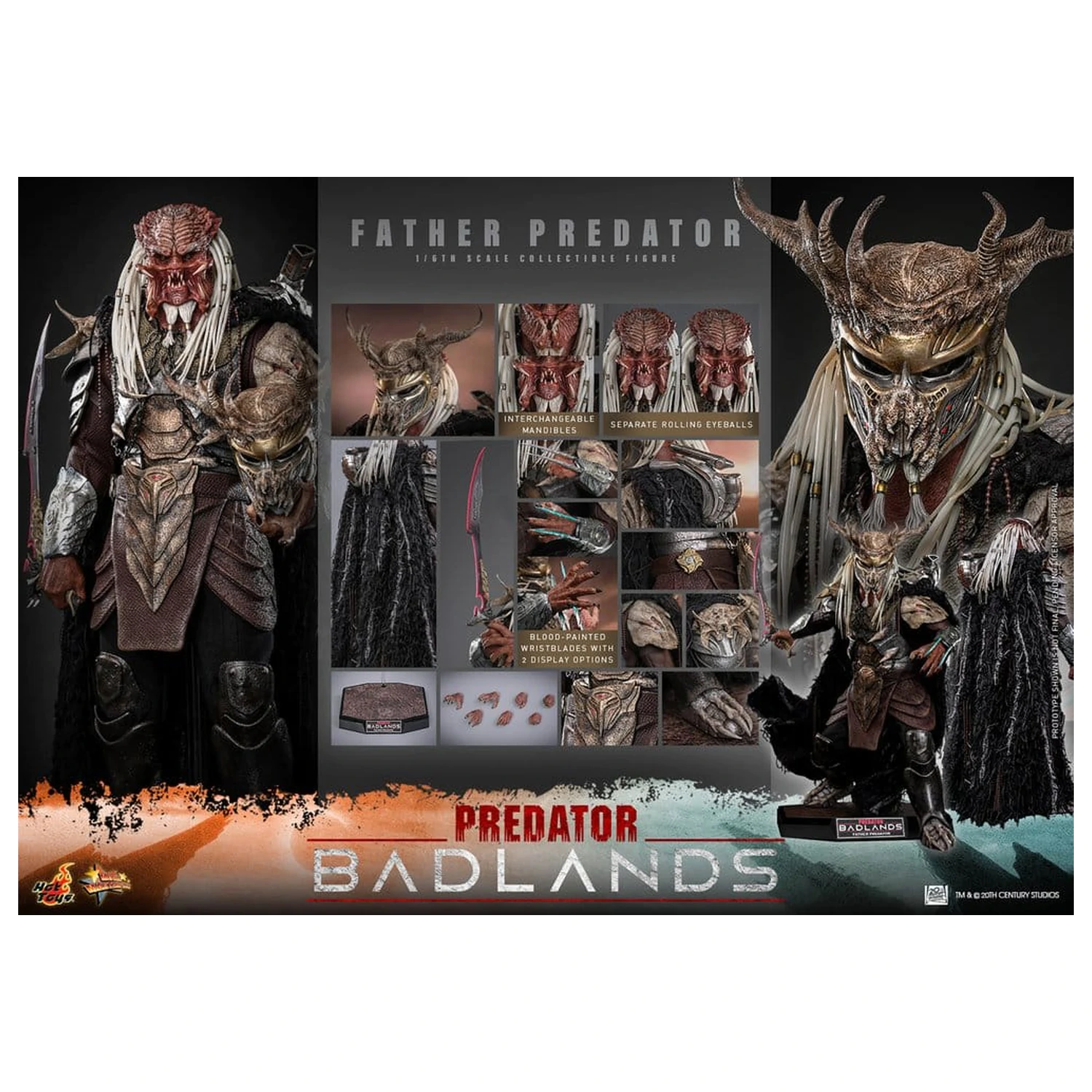 Predator: Badlands Movie Masterpiece akčná figúrka 1/6 Njohrr 36 cm produktová fotografia