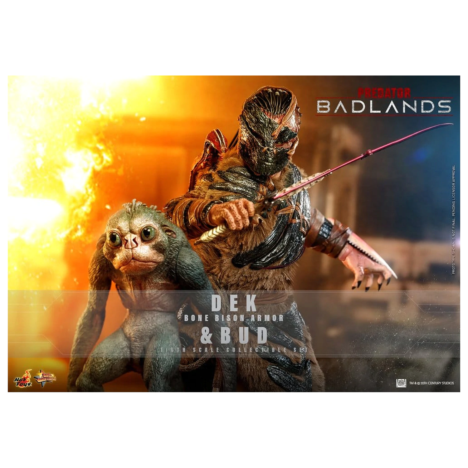 Predator: Badlands Movie Masterpiece akčné figúrky 2-balenie 1/6 Dek (Bone Bison Armor) a Bud 31 cm produktová fotografia