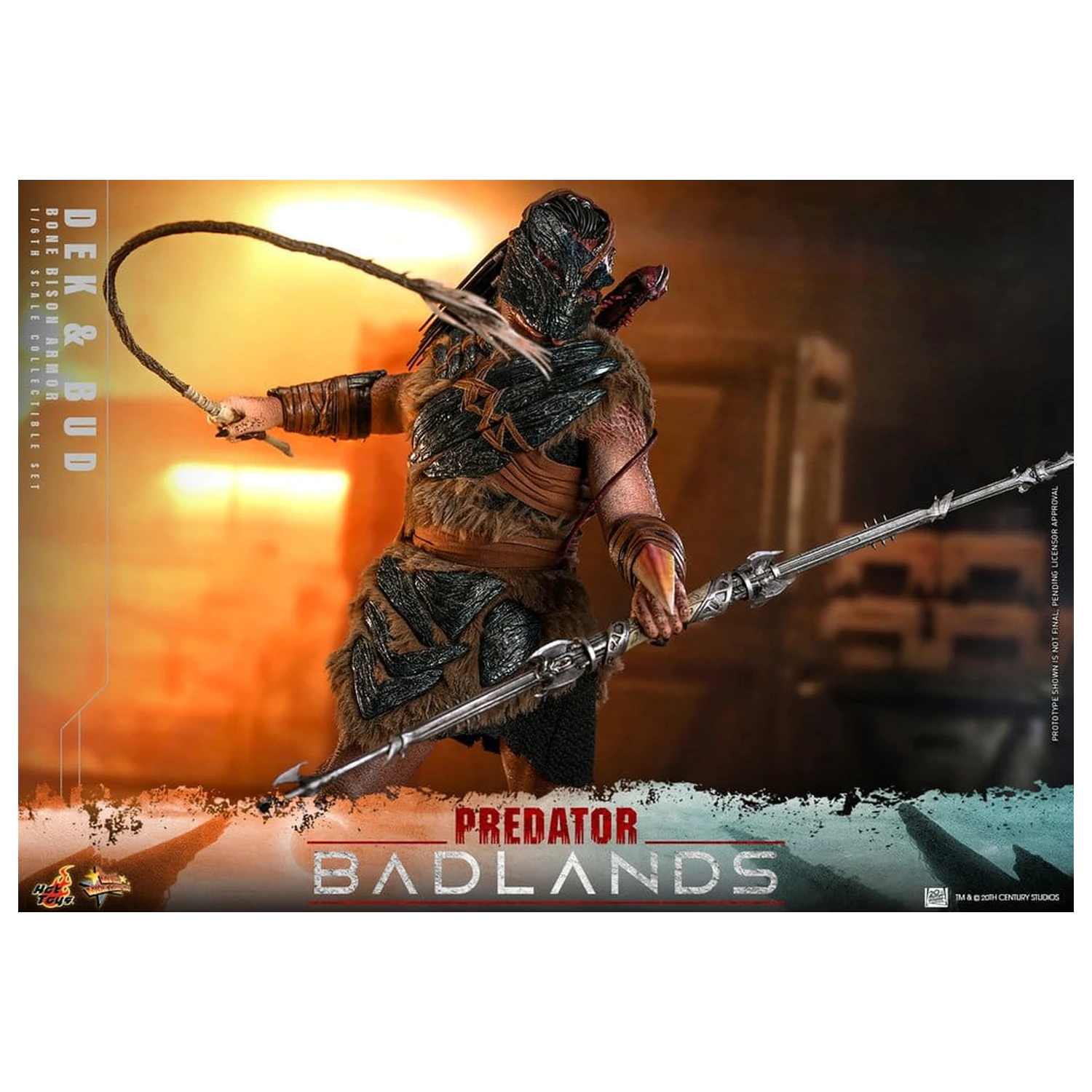 Predator: Badlands Movie Masterpiece akčné figúrky 2-balenie 1/6 Dek (Bone Bison Armor) a Bud 31 cm produktová fotografia