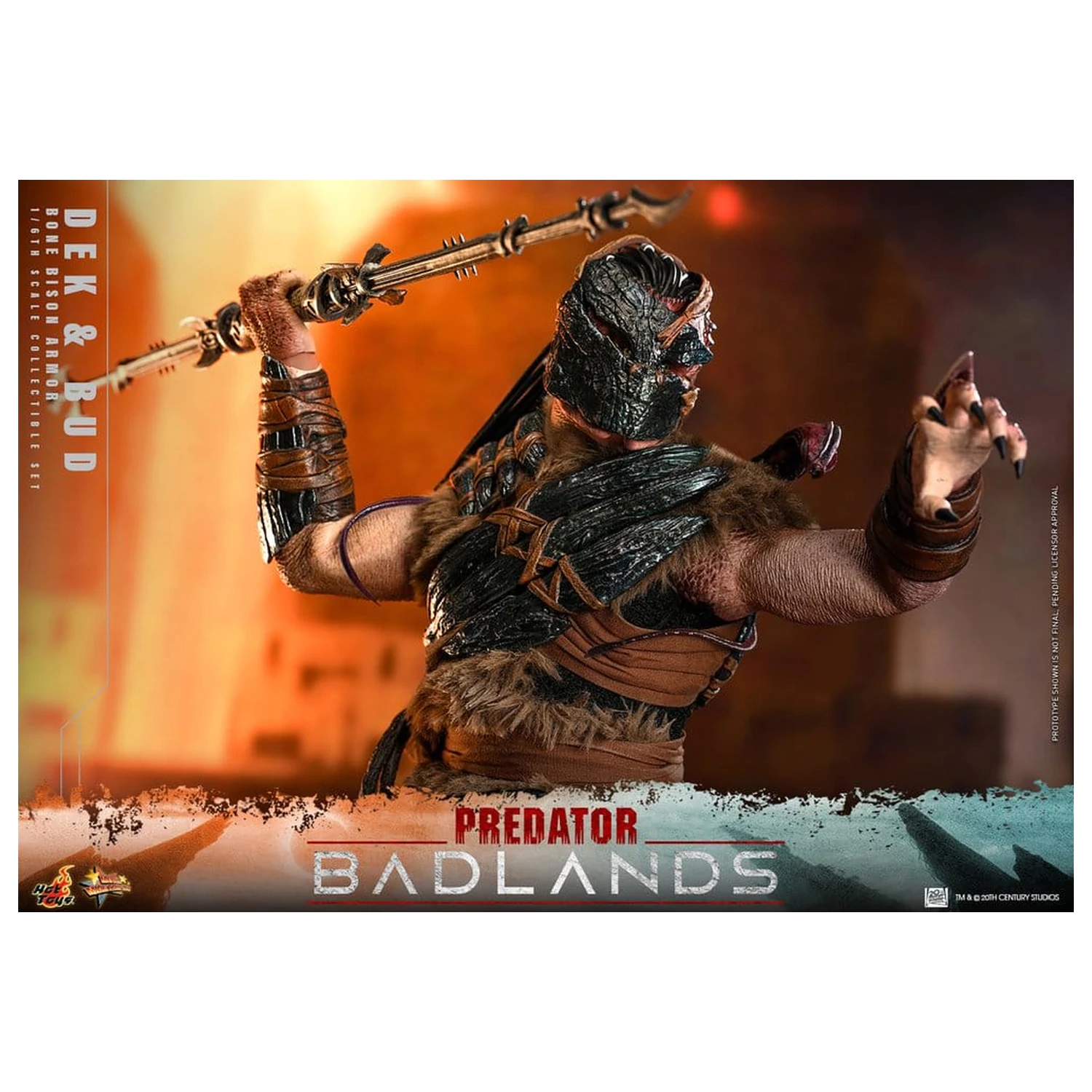 Predator: Badlands Movie Masterpiece akčné figúrky 2-balenie 1/6 Dek (Bone Bison Armor) a Bud 31 cm produktová fotografia