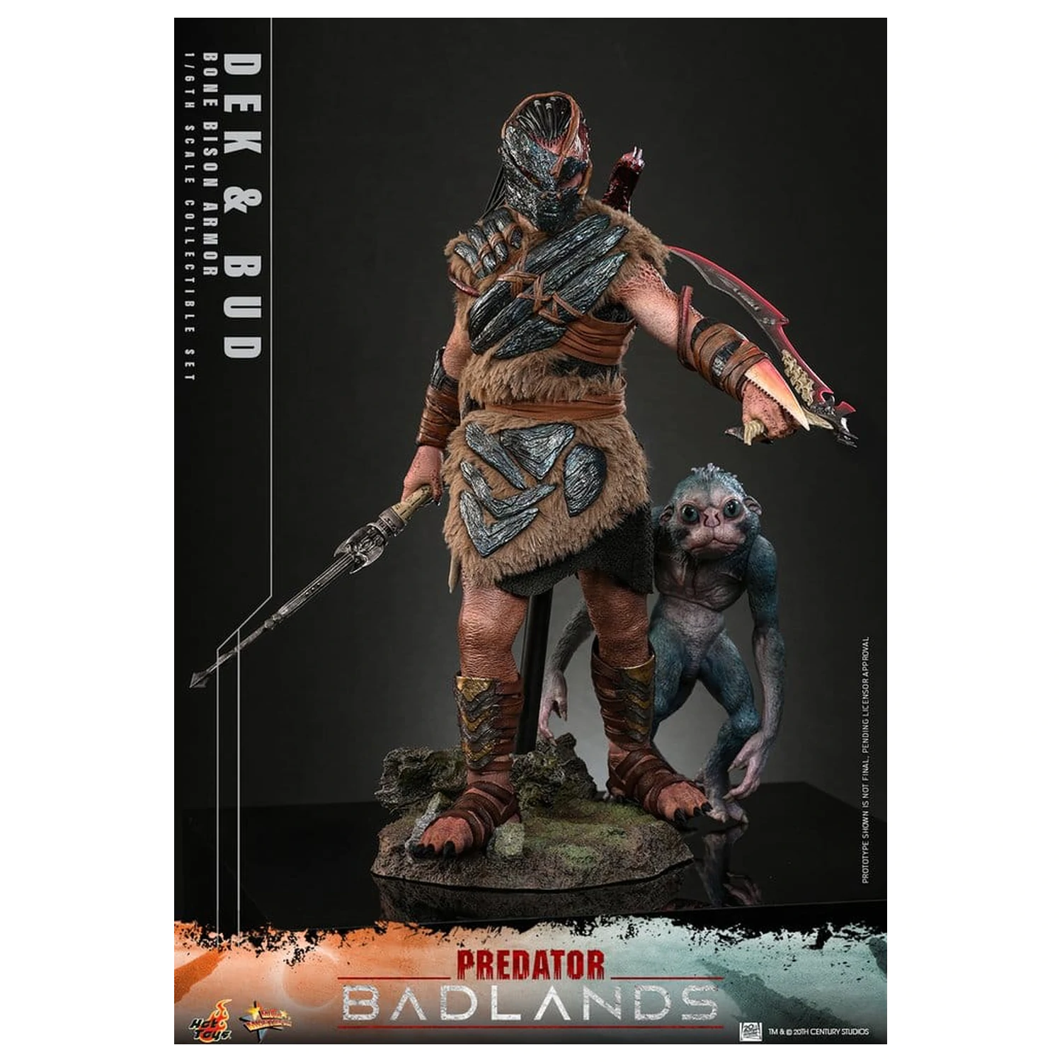 Predator: Badlands Movie Masterpiece akčné figúrky 2-balenie 1/6 Dek (Bone Bison Armor) a Bud 31 cm produktová fotografia