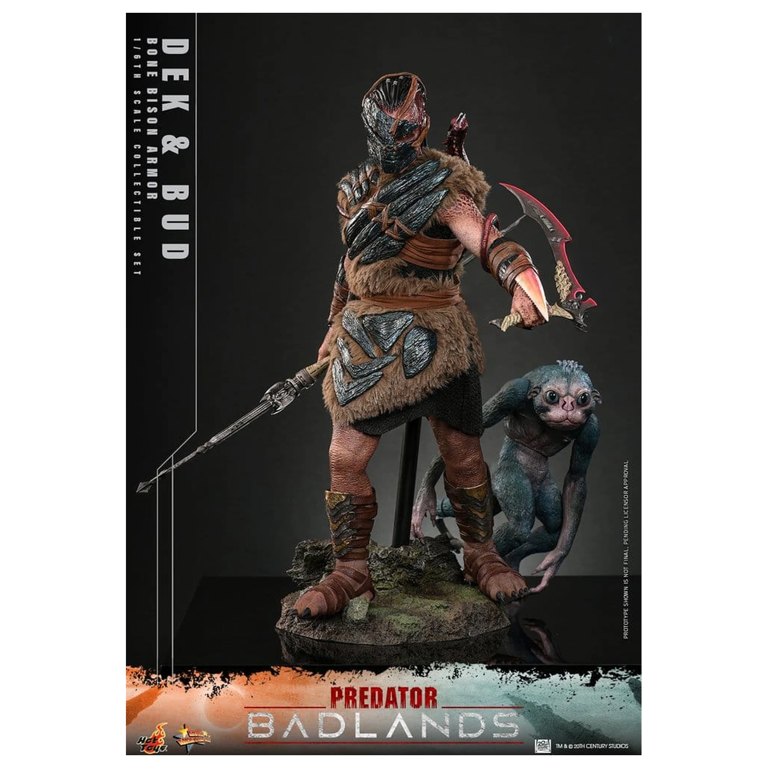 Predator: Badlands Movie Masterpiece akčné figúrky 2-balenie 1/6 Dek (Bone Bison Armor) a Bud 31 cm produktová fotografia