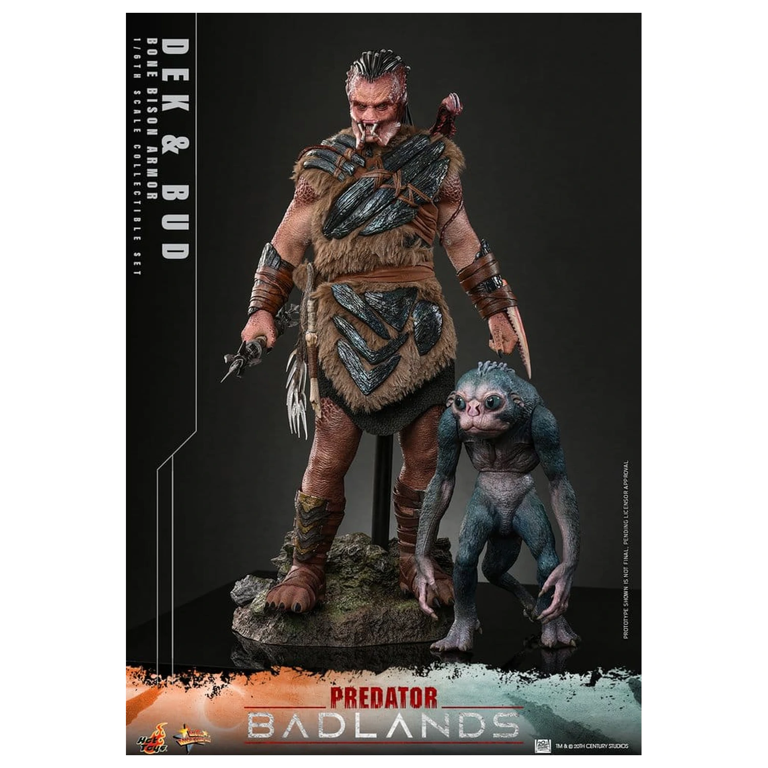 Predator: Badlands Movie Masterpiece akčné figúrky 2-balenie 1/6 Dek (Bone Bison Armor) a Bud 31 cm produktová fotografia