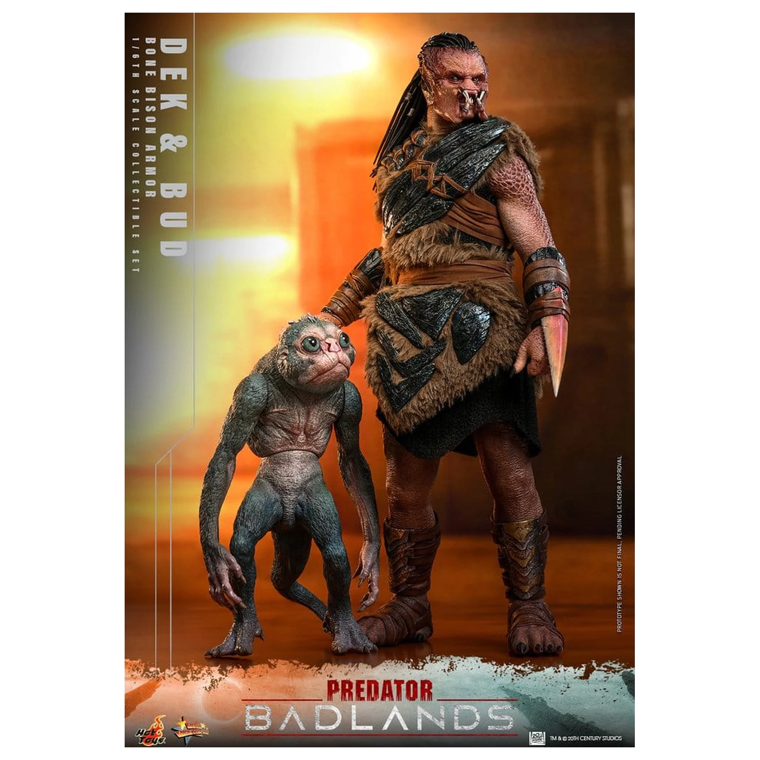 Predator: Badlands Movie Masterpiece akčné figúrky 2-balenie 1/6 Dek (Bone Bison Armor) a Bud 31 cm produktová fotografia