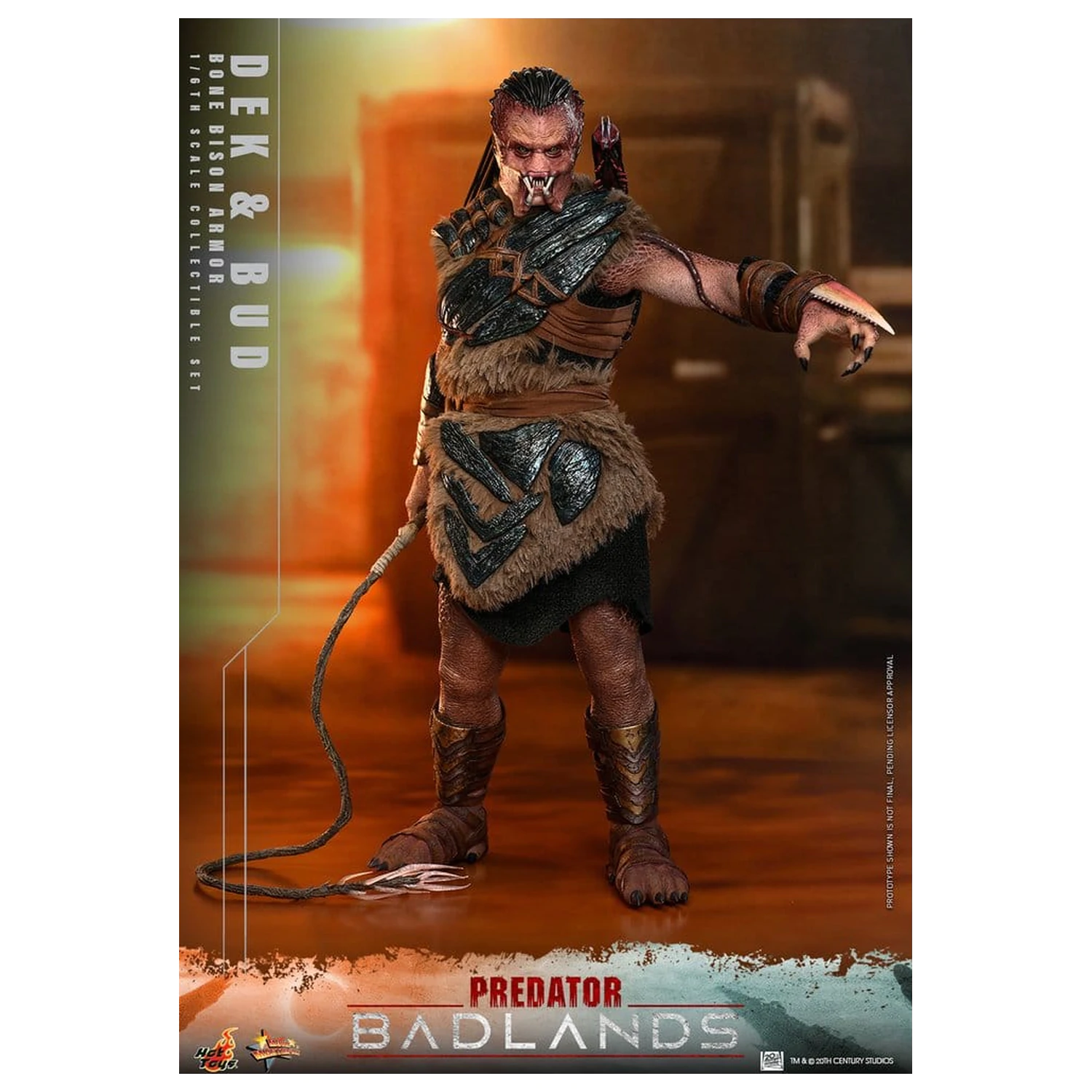 Predator: Badlands Movie Masterpiece akčné figúrky 2-balenie 1/6 Dek (Bone Bison Armor) a Bud 31 cm produktová fotografia