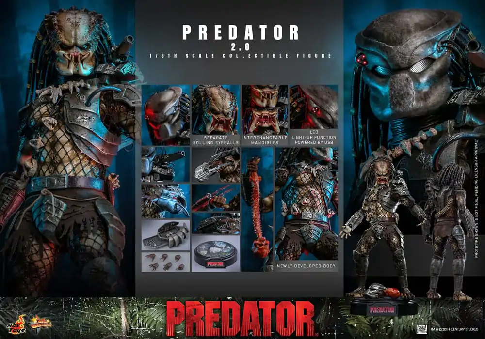 Predator Movie Masterpiece Akčná figúrka 1/6 Predator (2.0) 34 cm produktová fotografia