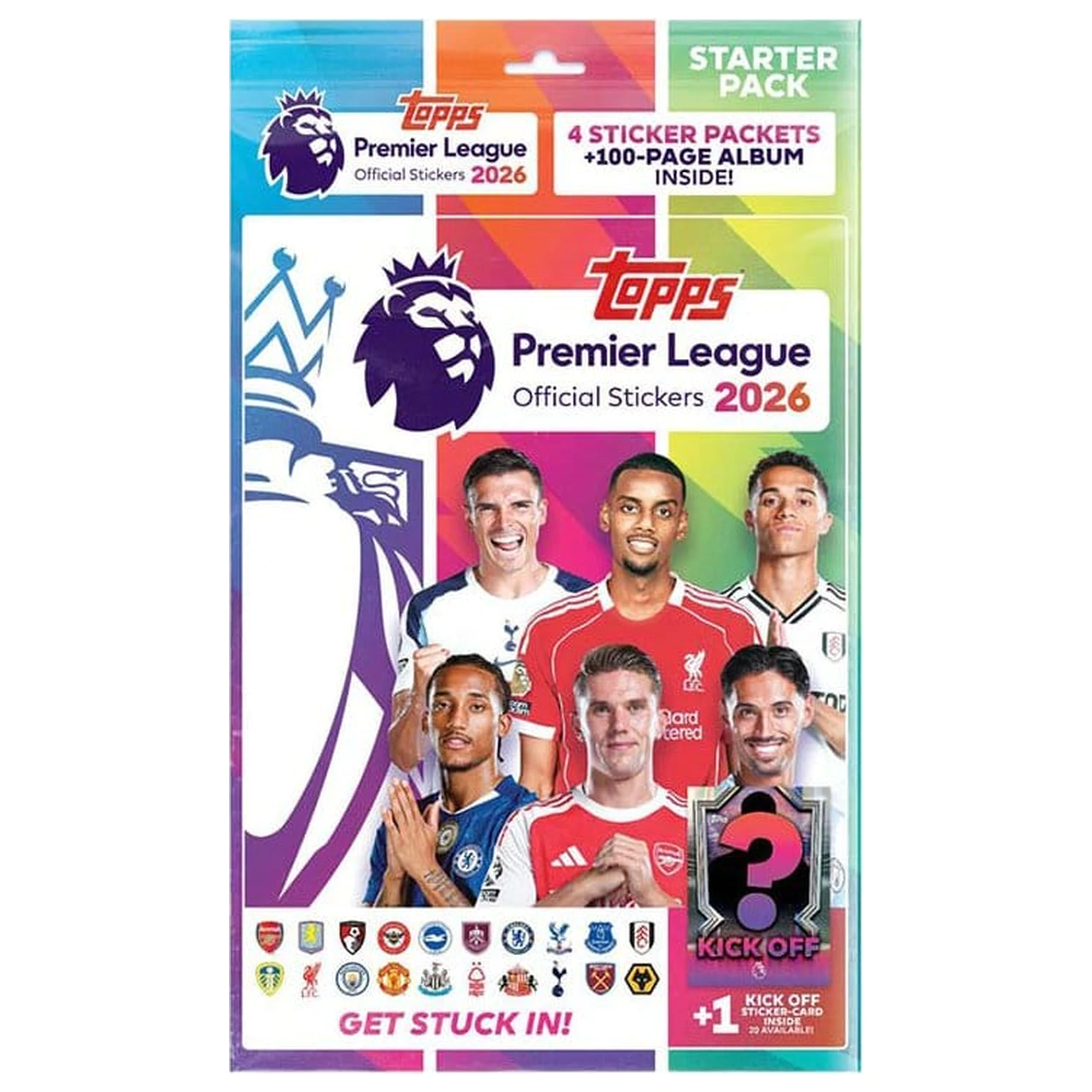 Premier League 2025/26 štartovací balíček nálepiek produktová fotografia