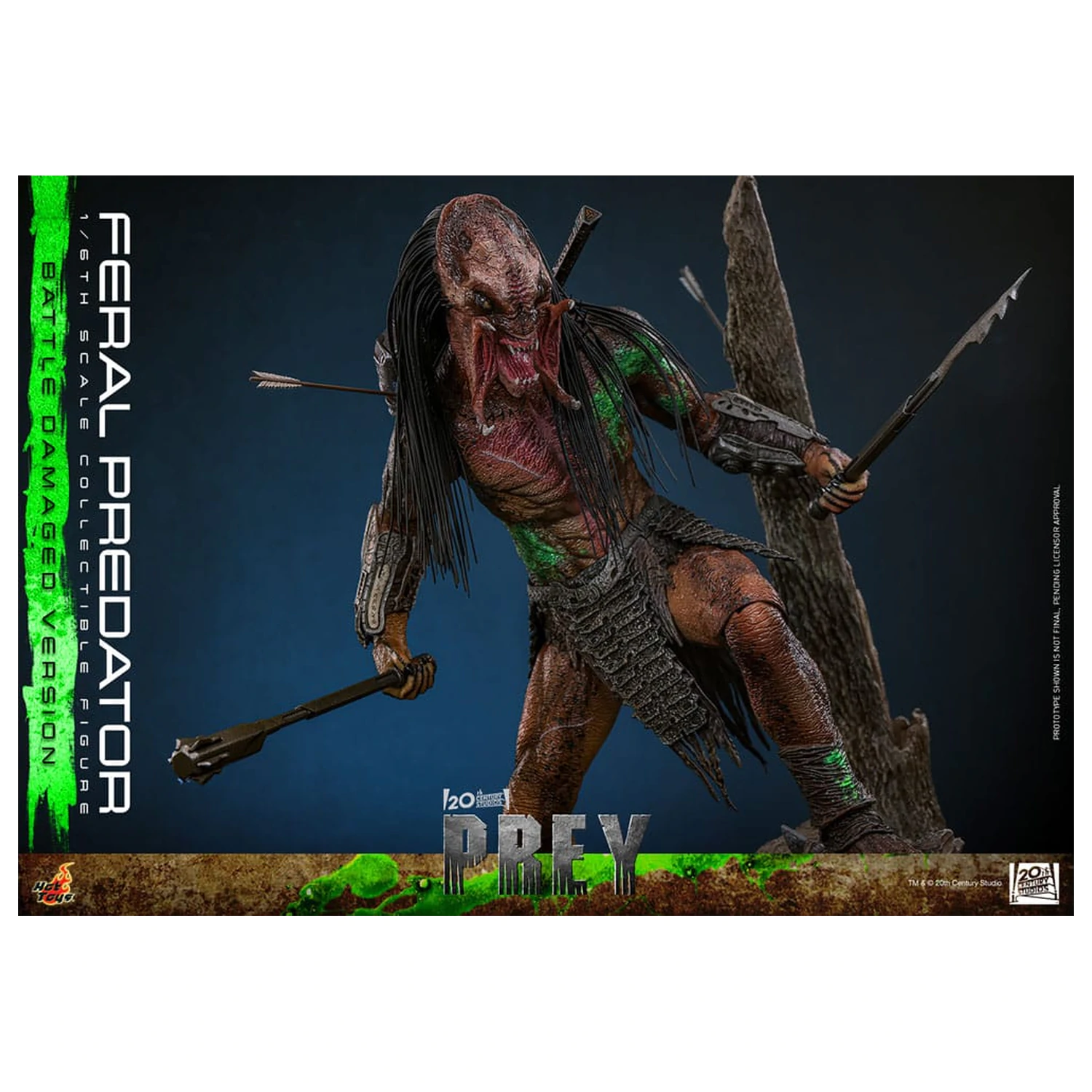 Prey Action Figure 1/6 Feral Predator (Battle Damaged Version) 37 centimetrov produktová fotografia