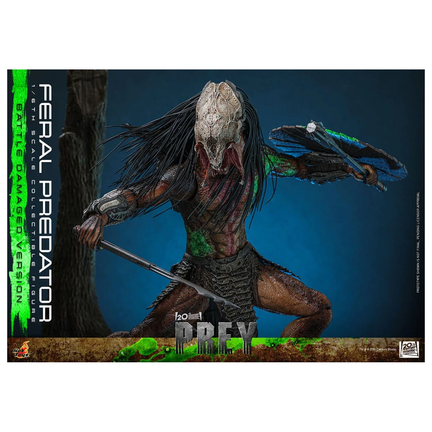 Prey Action Figure 1/6 Feral Predator (Battle Damaged Version) 37 centimetrov produktová fotografia