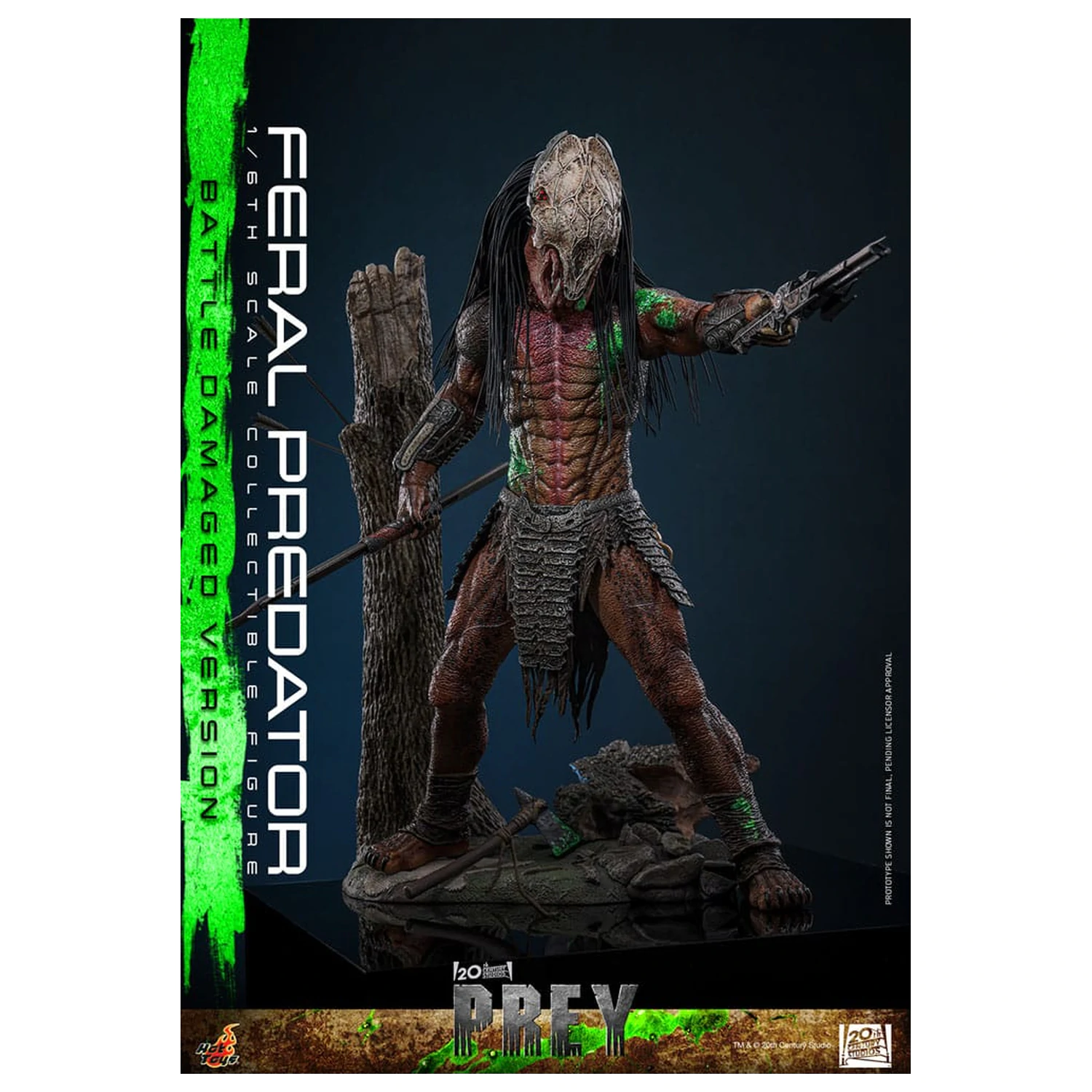 Prey Action Figure 1/6 Feral Predator (Battle Damaged Version) 37 centimetrov produktová fotografia