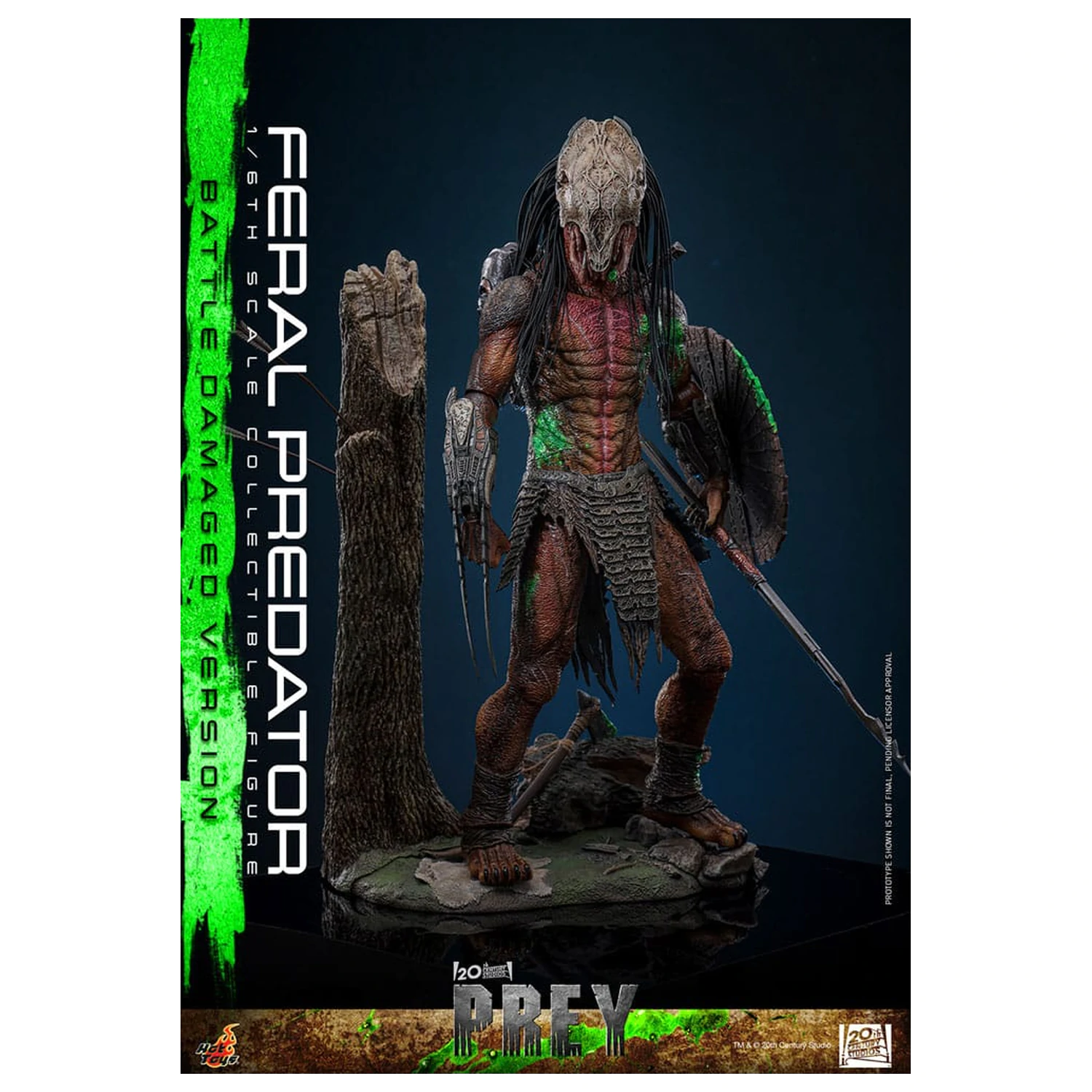 Prey Action Figure 1/6 Feral Predator (Battle Damaged Version) 37 centimetrov produktová fotografia