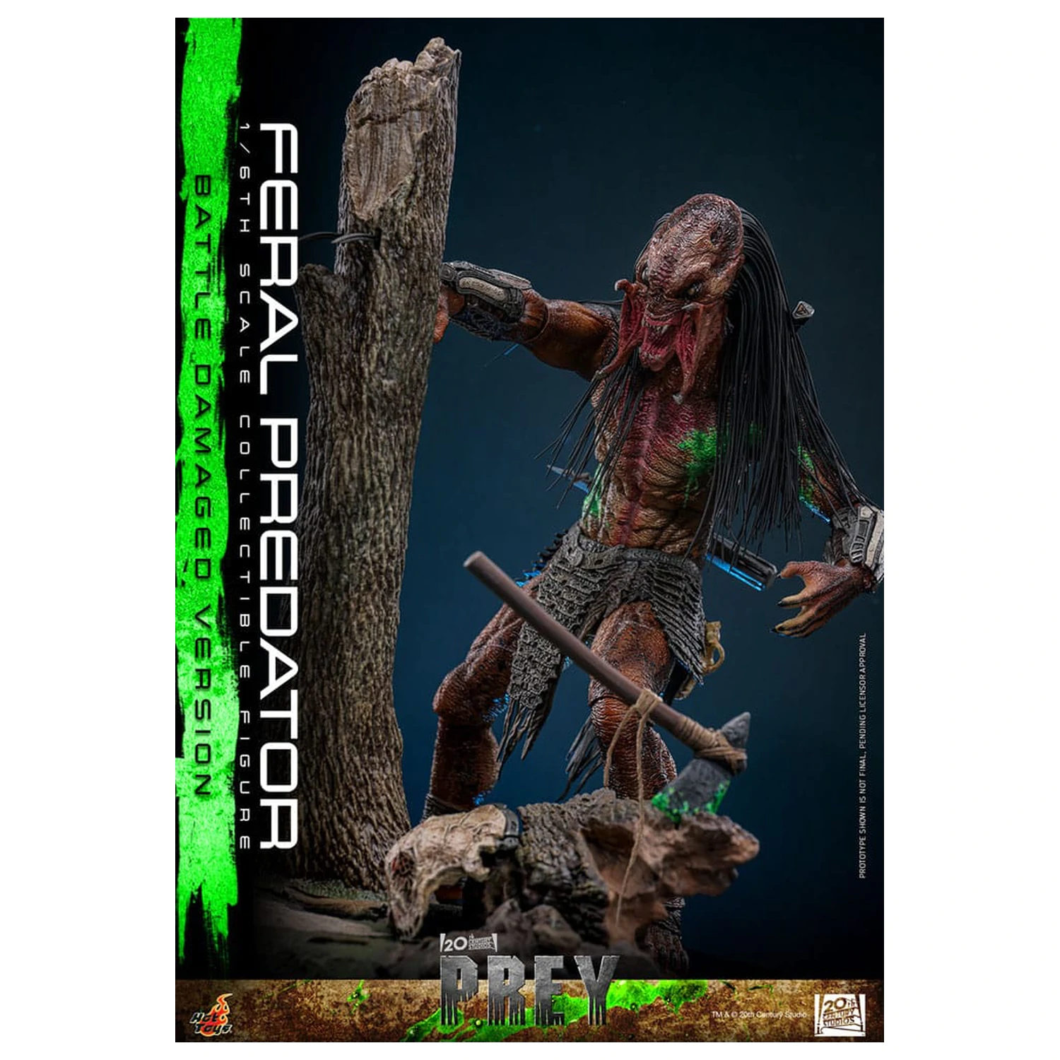 Prey Action Figure 1/6 Feral Predator (Battle Damaged Version) 37 centimetrov produktová fotografia