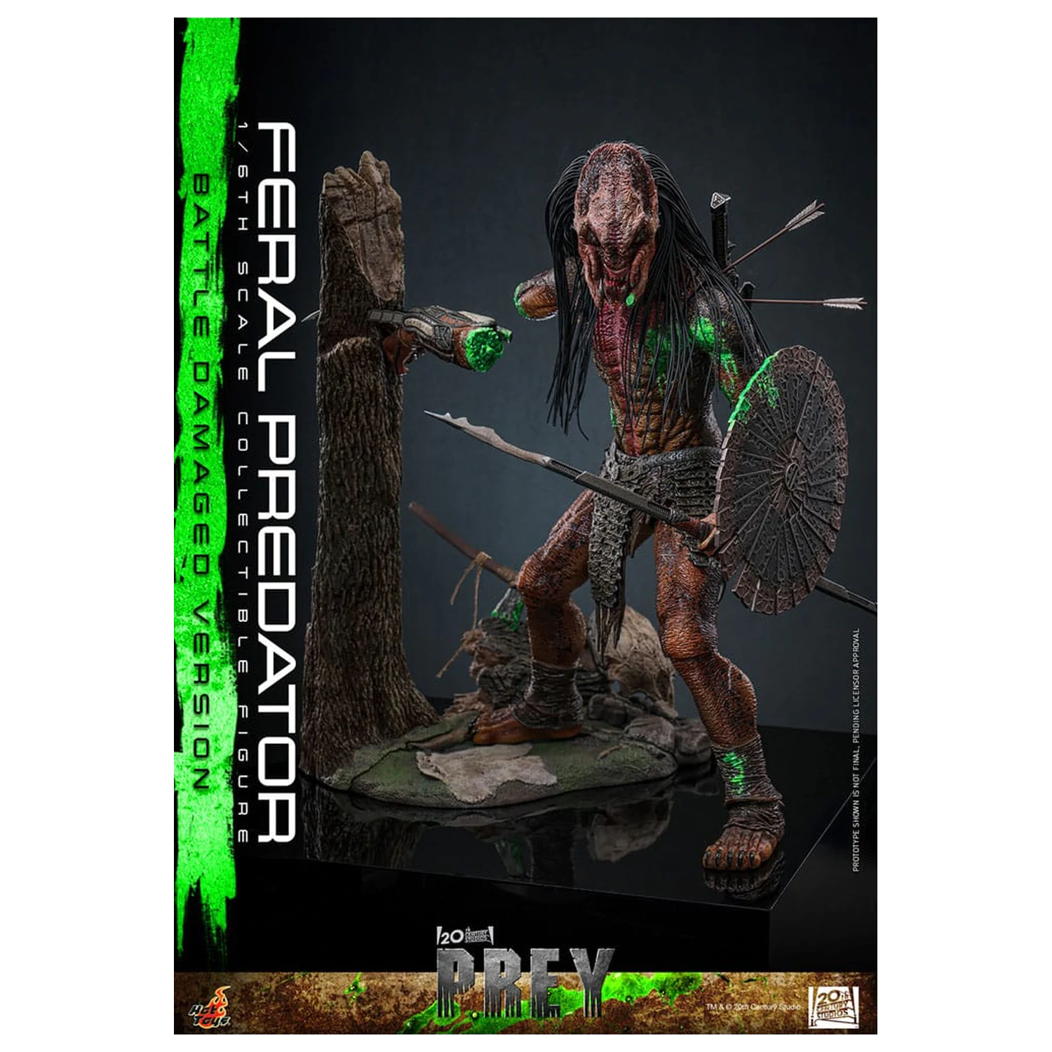 Prey Action Figure 1/6 Feral Predator (Battle Damaged Version) 37 centimetrov produktová fotografia
