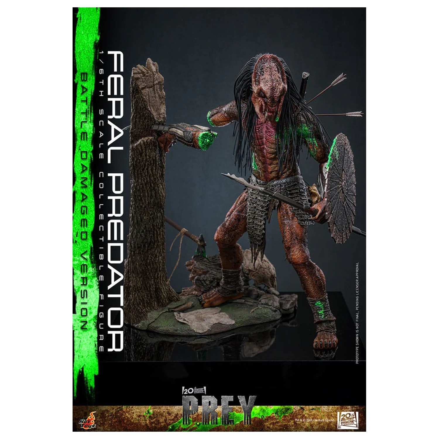 Prey Action Figure 1/6 Feral Predator (Battle Damaged Version) 37 centimetrov produktová fotografia