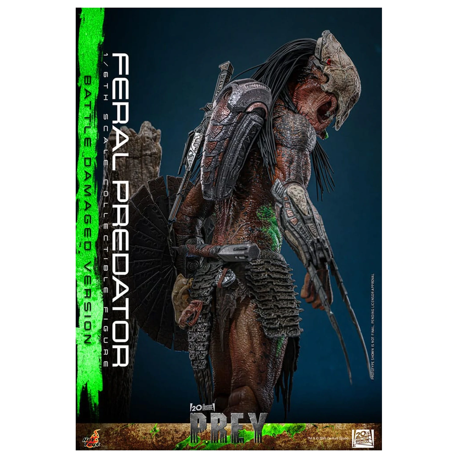 Prey Action Figure 1/6 Feral Predator (Battle Damaged Version) 37 centimetrov produktová fotografia