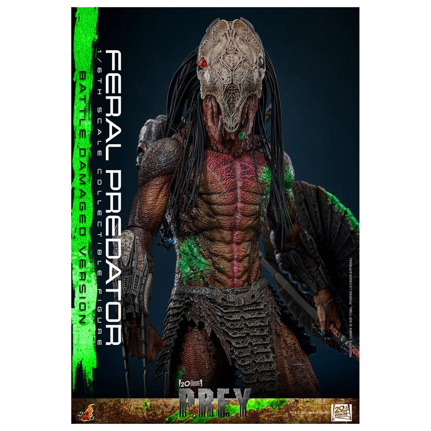 Prey Action Figure 1/6 Feral Predator (Battle Damaged Version) 37 centimetrov produktová fotografia