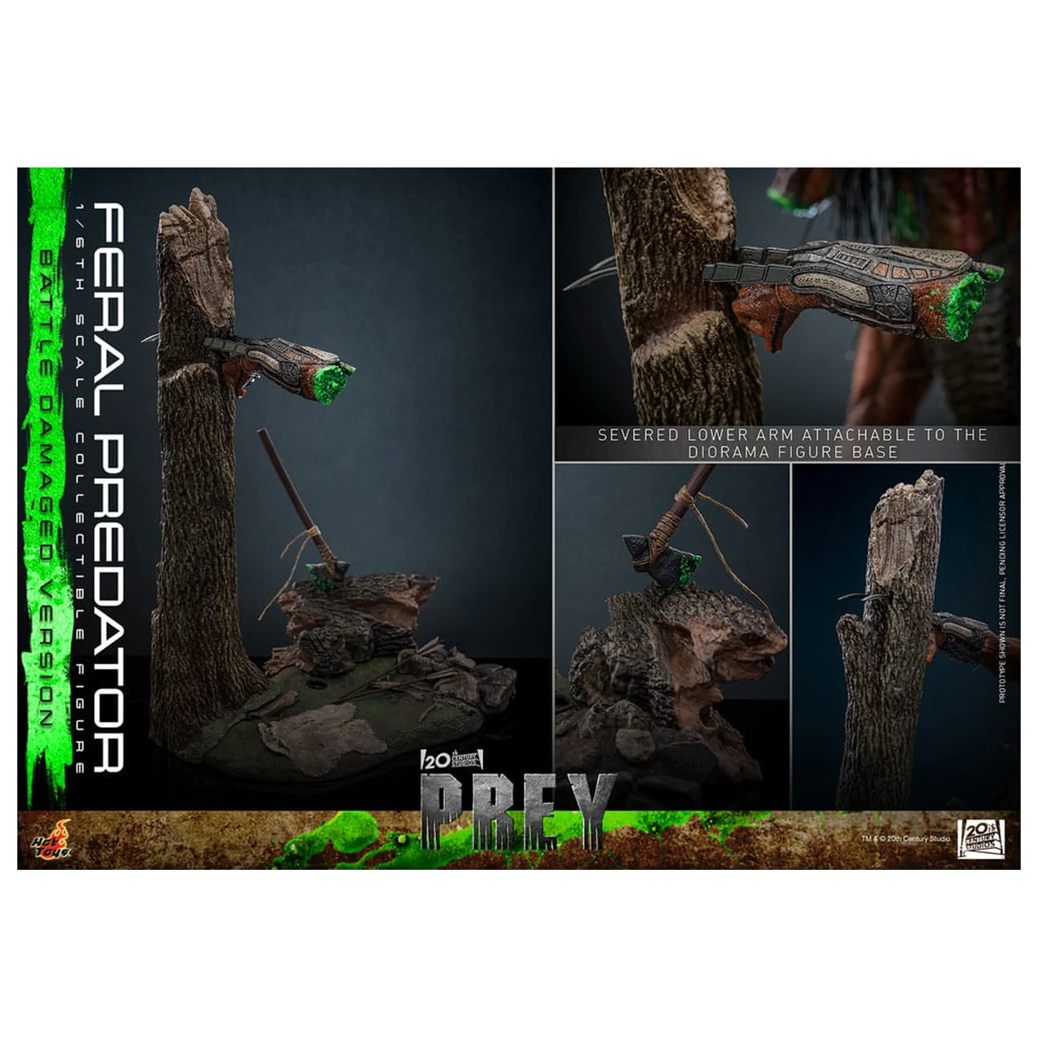 Prey Action Figure 1/6 Feral Predator (Battle Damaged Version) 37 centimetrov produktová fotografia