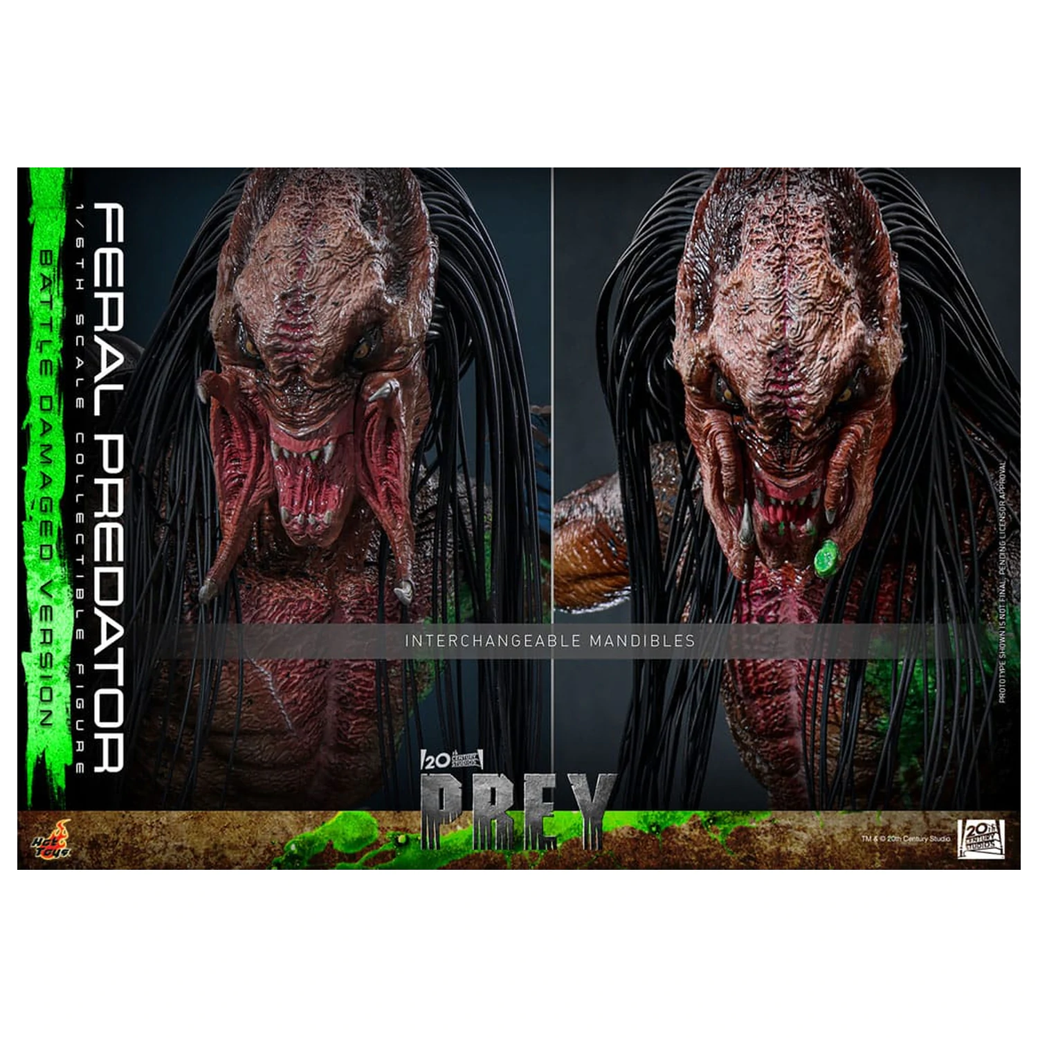 Prey Action Figure 1/6 Feral Predator (Battle Damaged Version) 37 centimetrov produktová fotografia