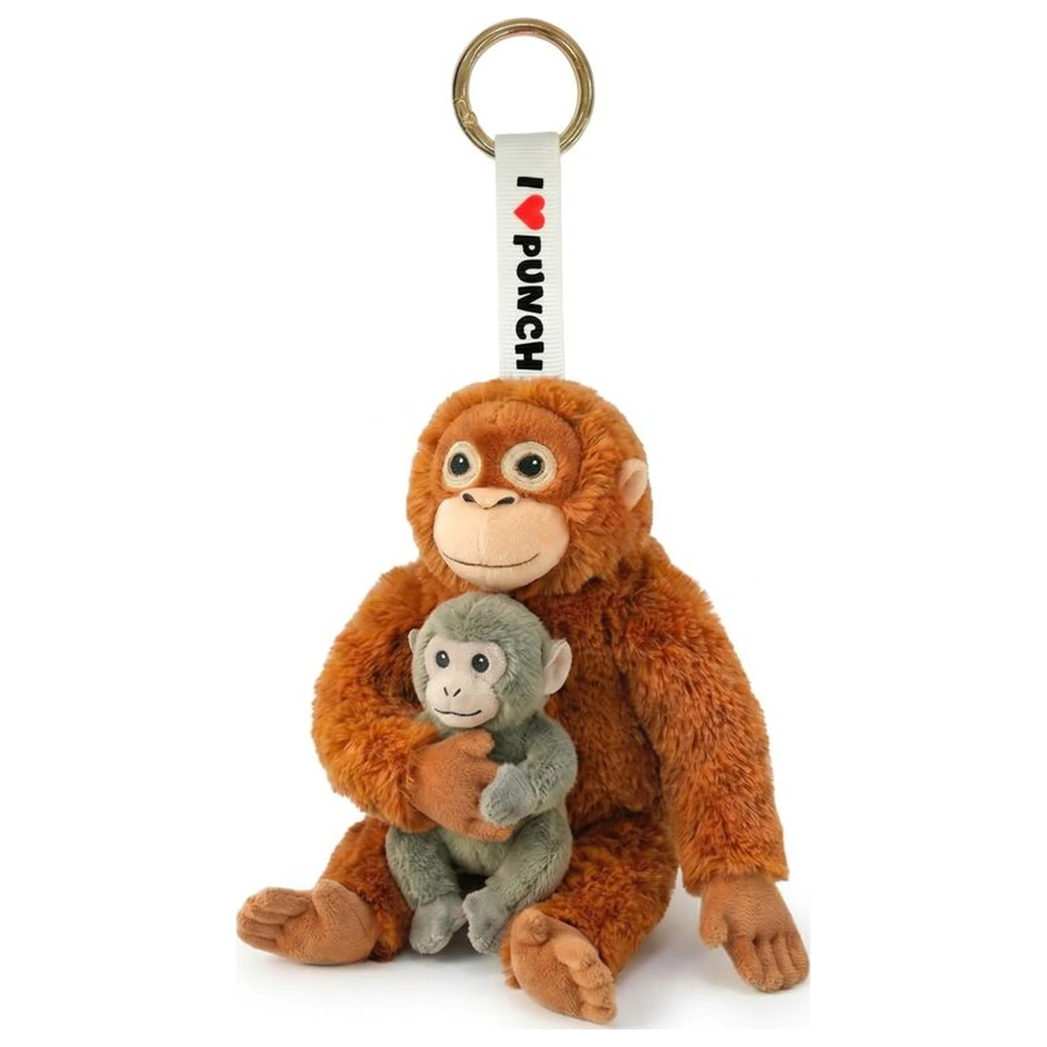 Punch monkey plyšová kľúčenka 15 cm produktová fotografia