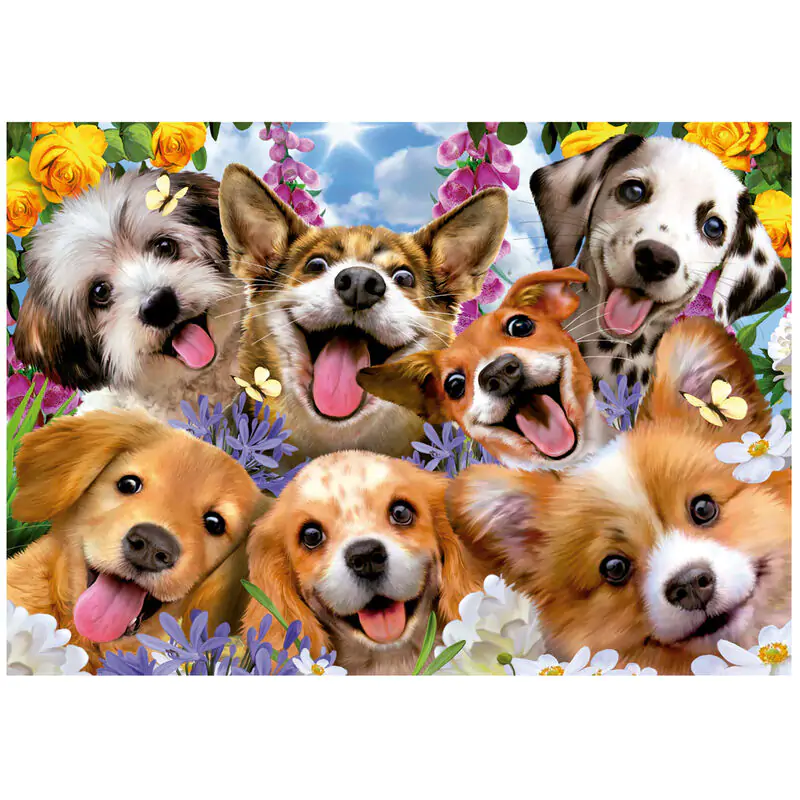 Puzzle Šteniatka Selfie 1000 dielikov produktová fotografia