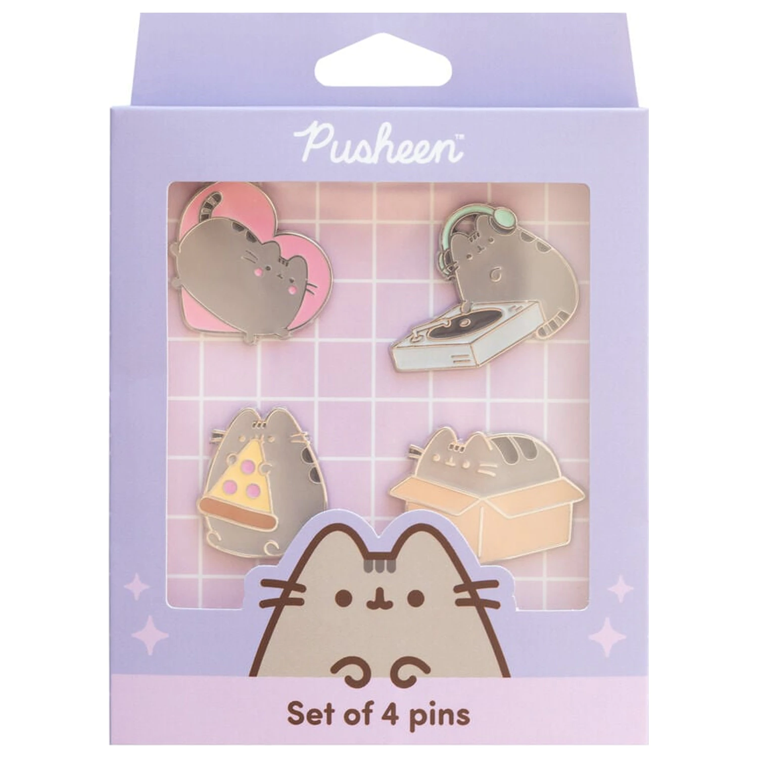 Pusheen sada 4 špendlíkov produktová fotografia