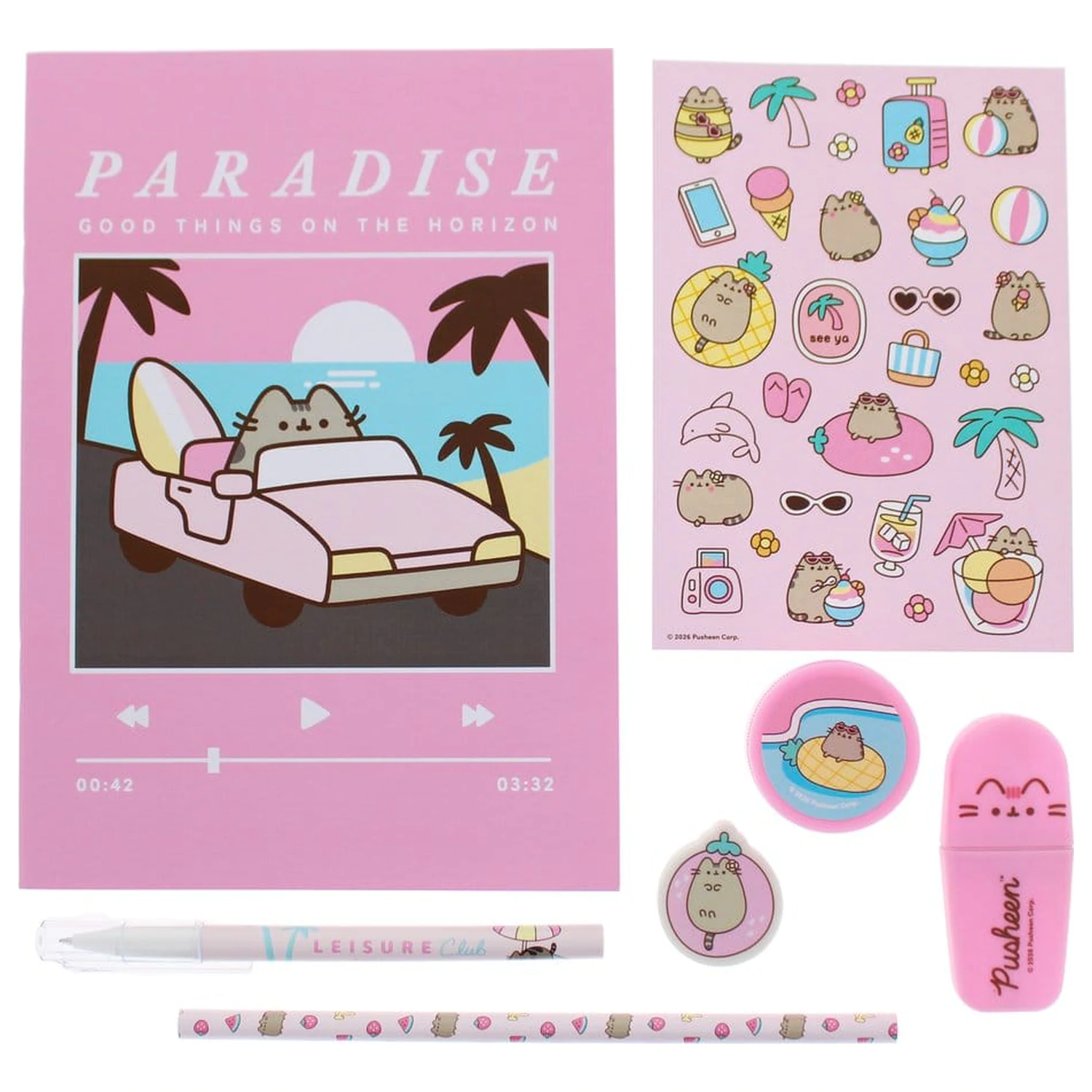 Pusheen súprava kancelárskych potrieb 7-dielna produktová fotografia