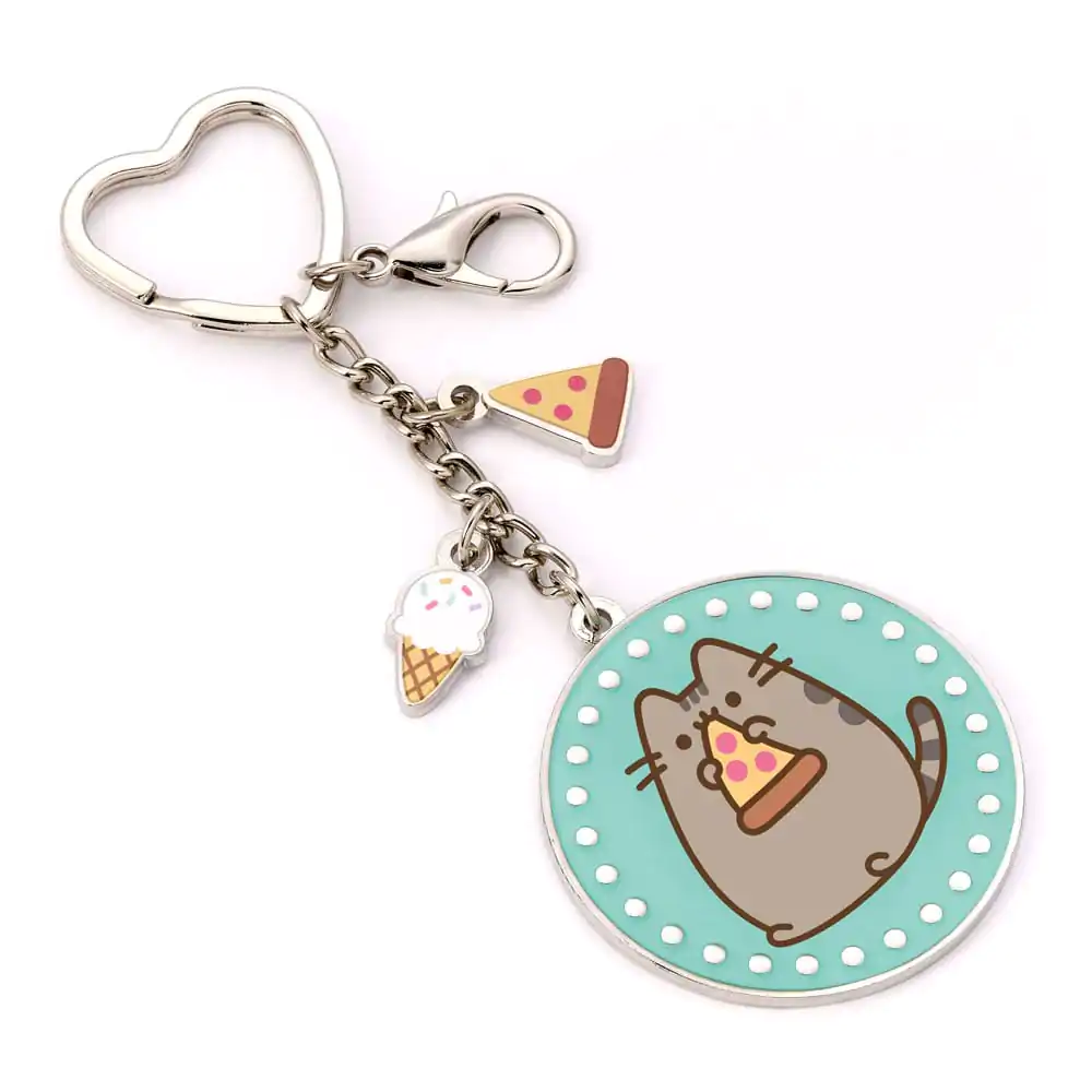 Pusheen kľúčenka Modrá pizza termékfotó