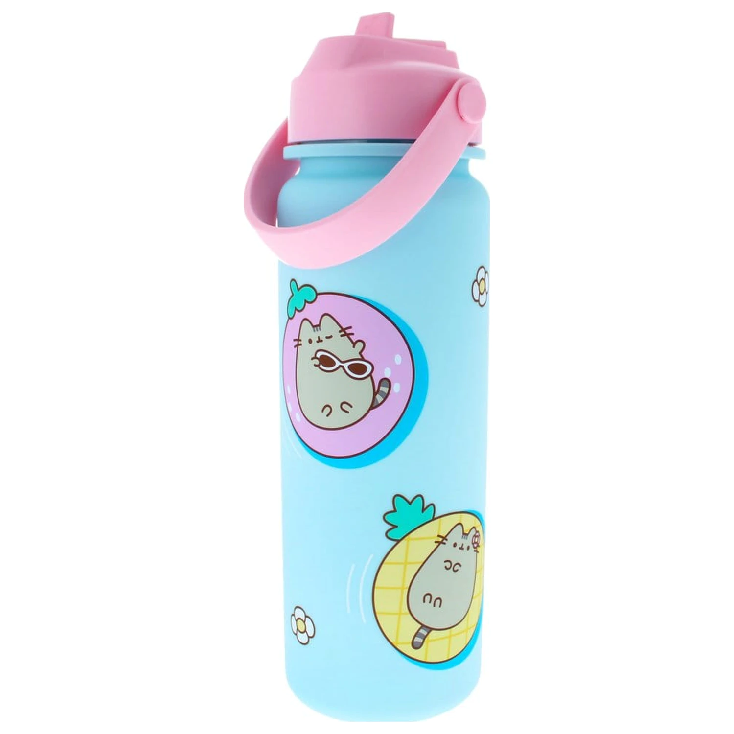 Pusheen fľaša na vodu s flip-top uzáverom By The Pool Blue produktová fotografia