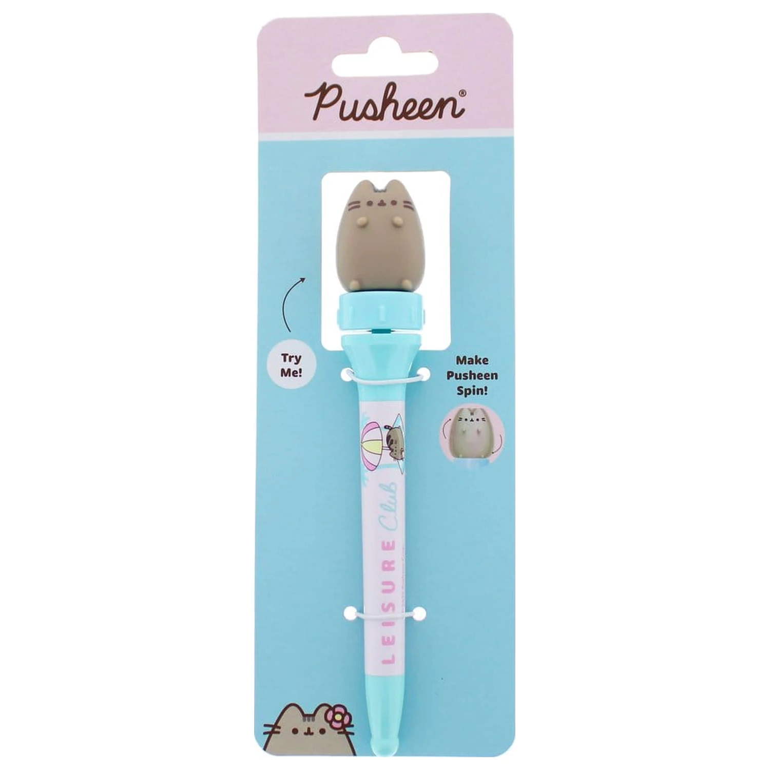 Pusheen Pen Spinny Leisure Club modré pero produktová fotografia