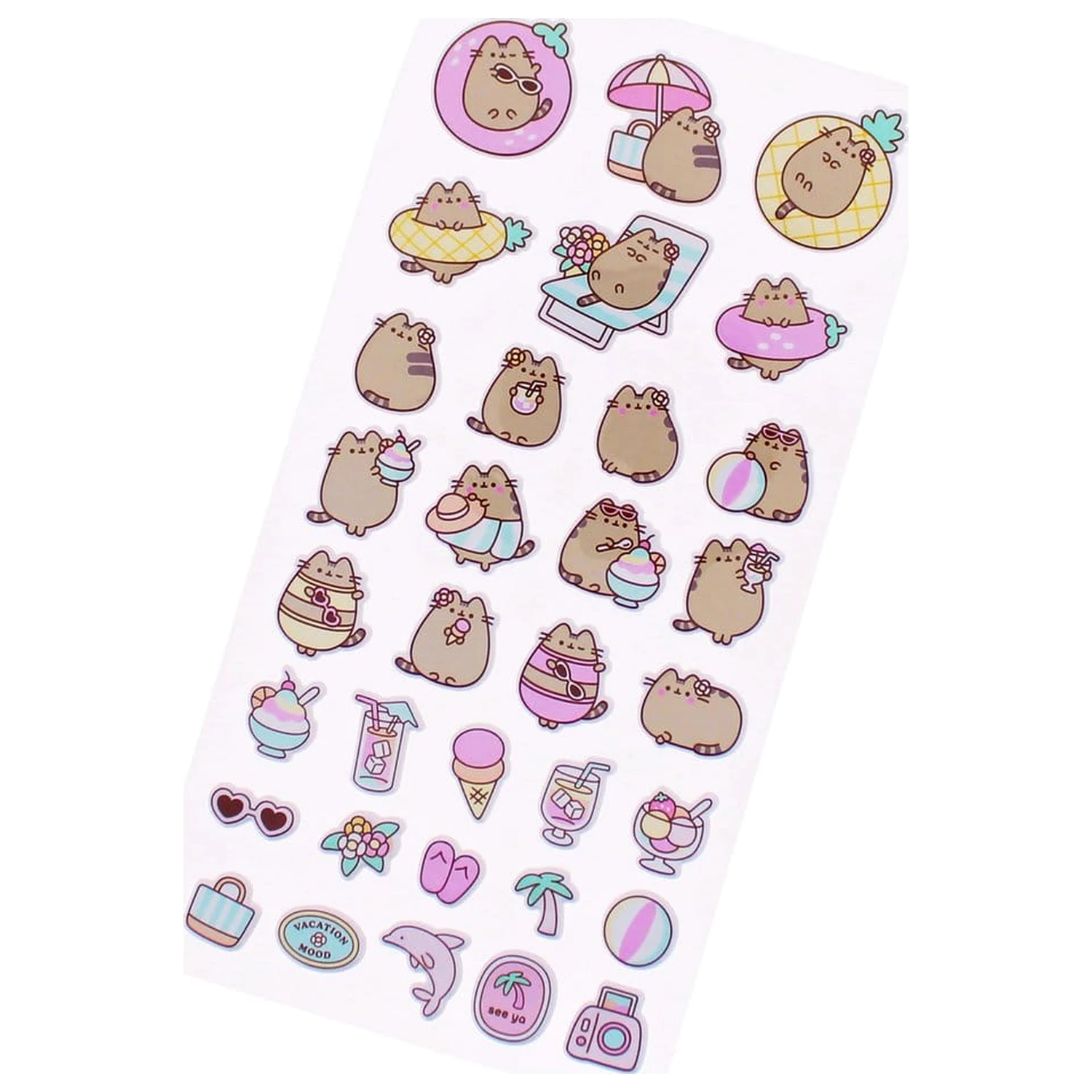 Pusheen nálepková súprava produktová fotografia