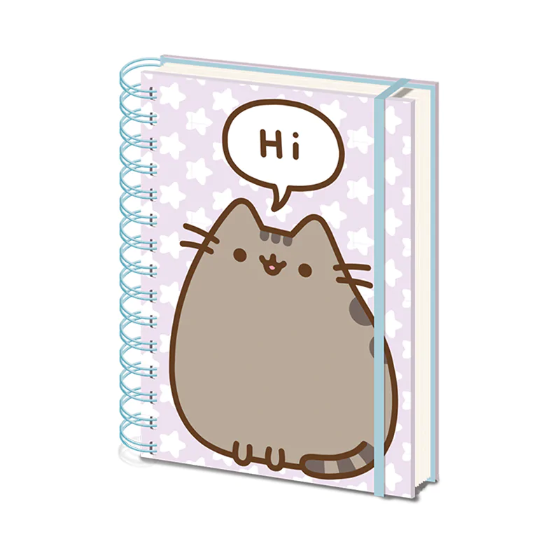 Pusheen Says Hi A5 zápisník produktová fotografia