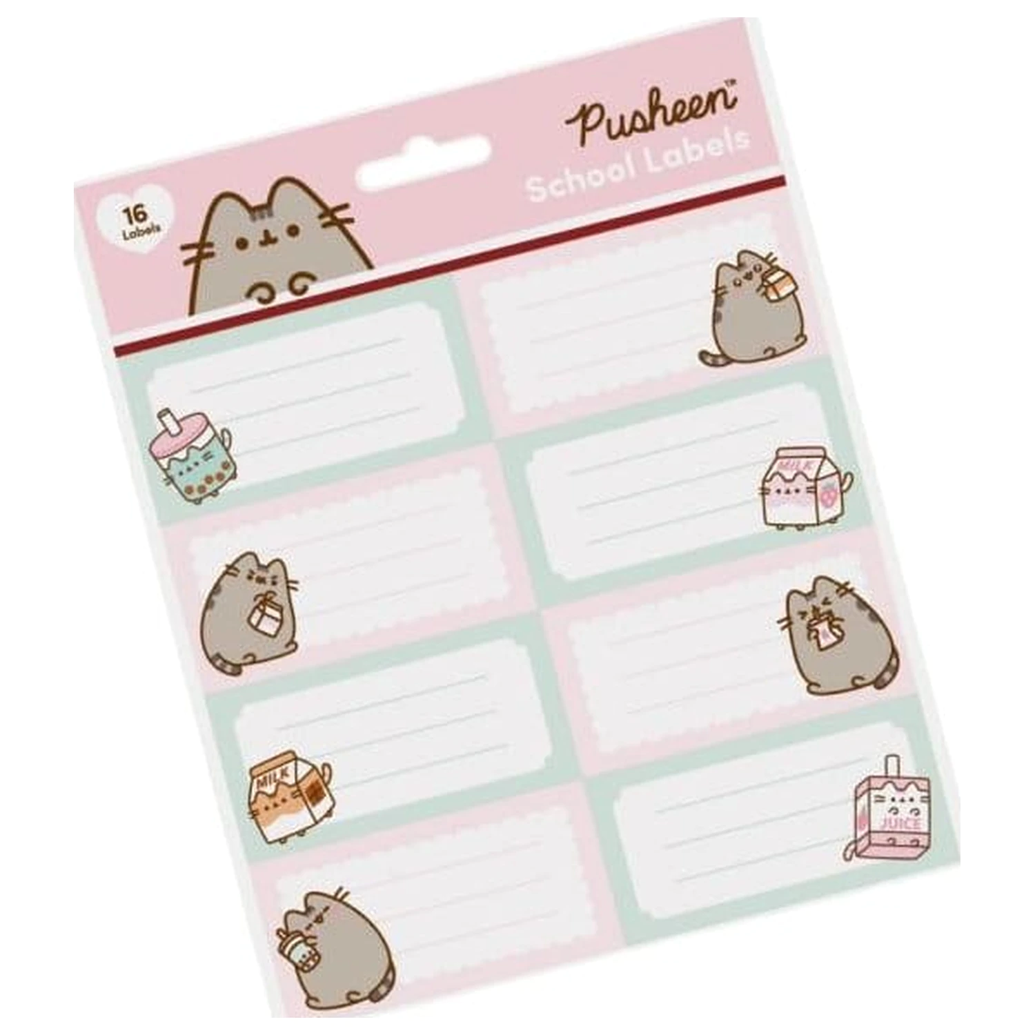Pusheen školské štítky Sips produktová fotografia