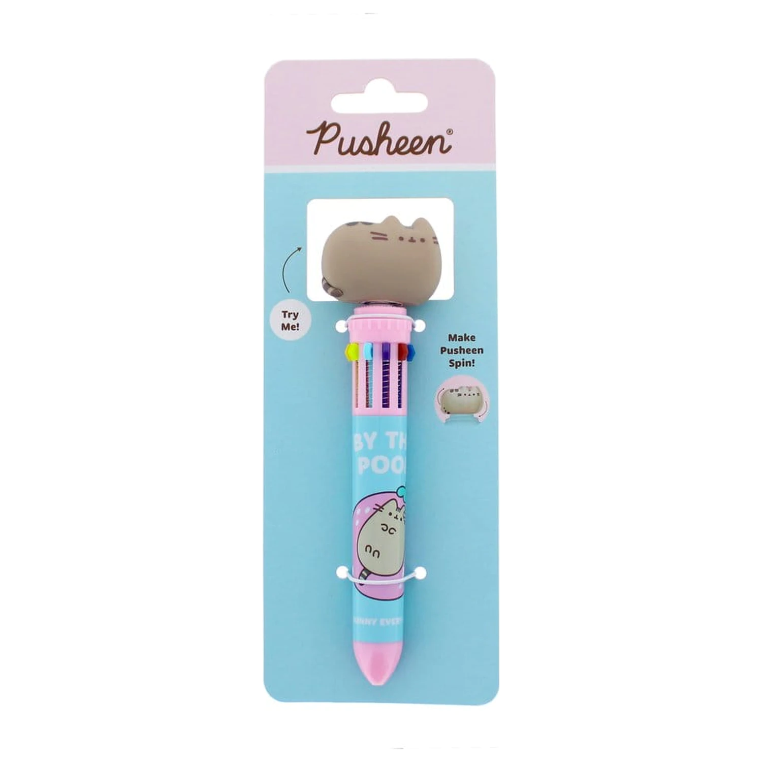 Pusheen viacfarebné pero Spinny By The Pool Blue produktová fotografia