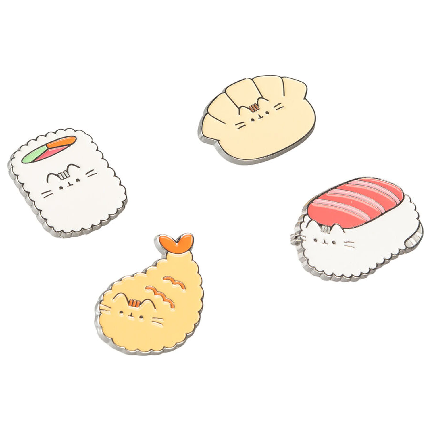 Pusheen Sushi Roll set 4 odznakov produktová fotografia