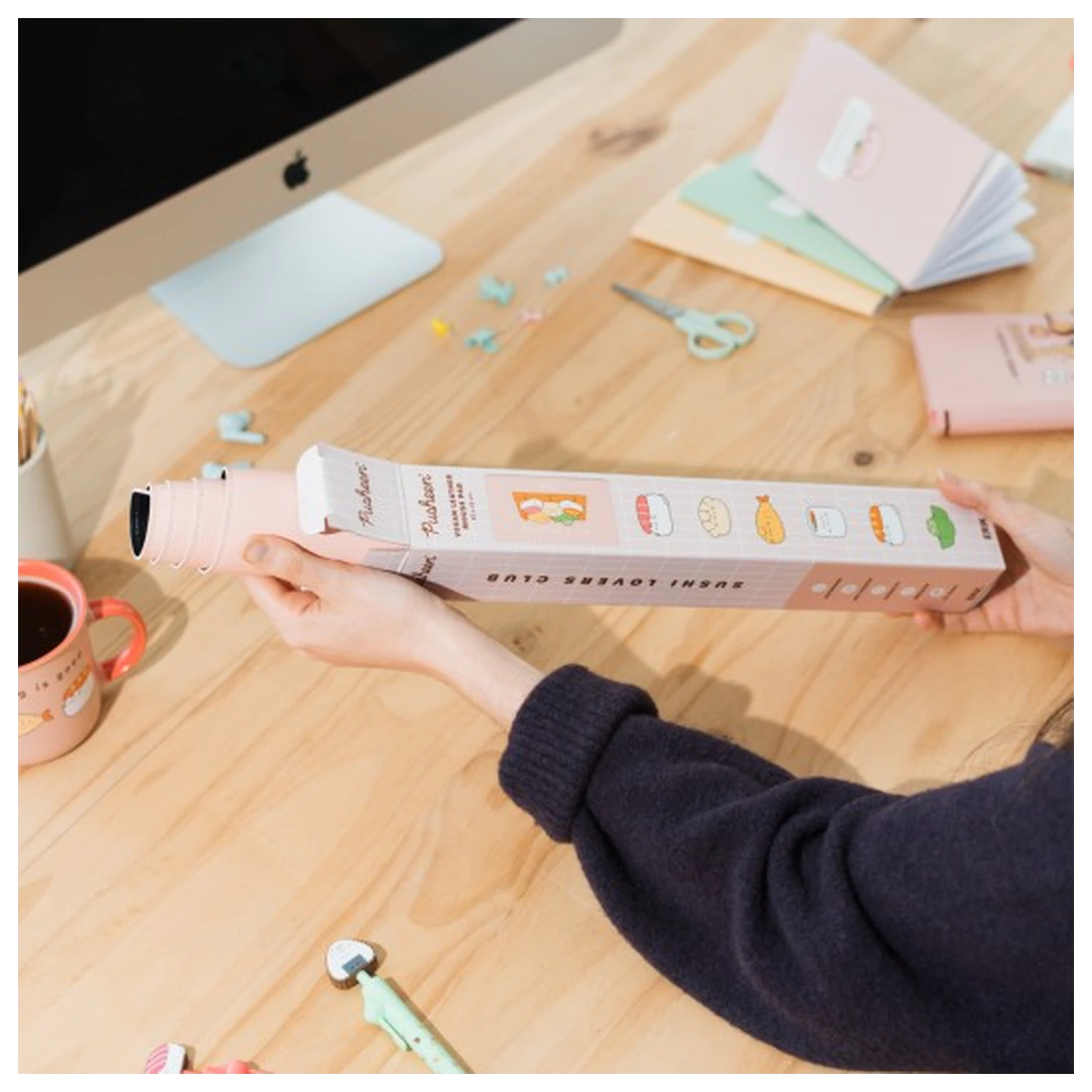 Pusheen Sushi Roll podložka pod myš na hranie produktová fotografia